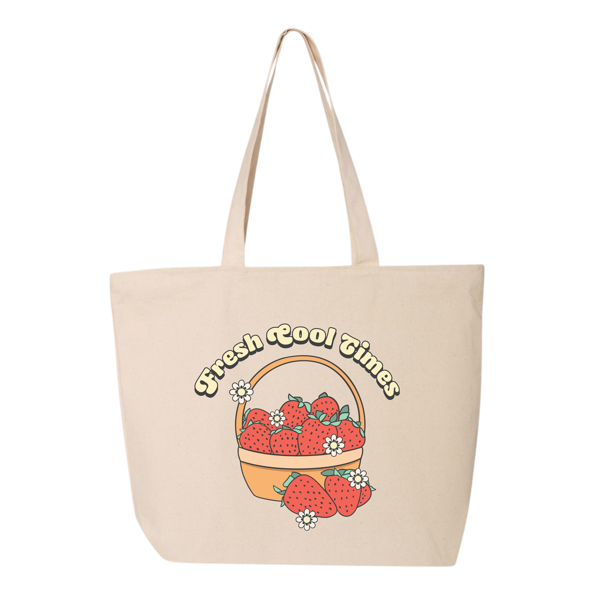 Fresh Cool Times Zippered Tote Bag