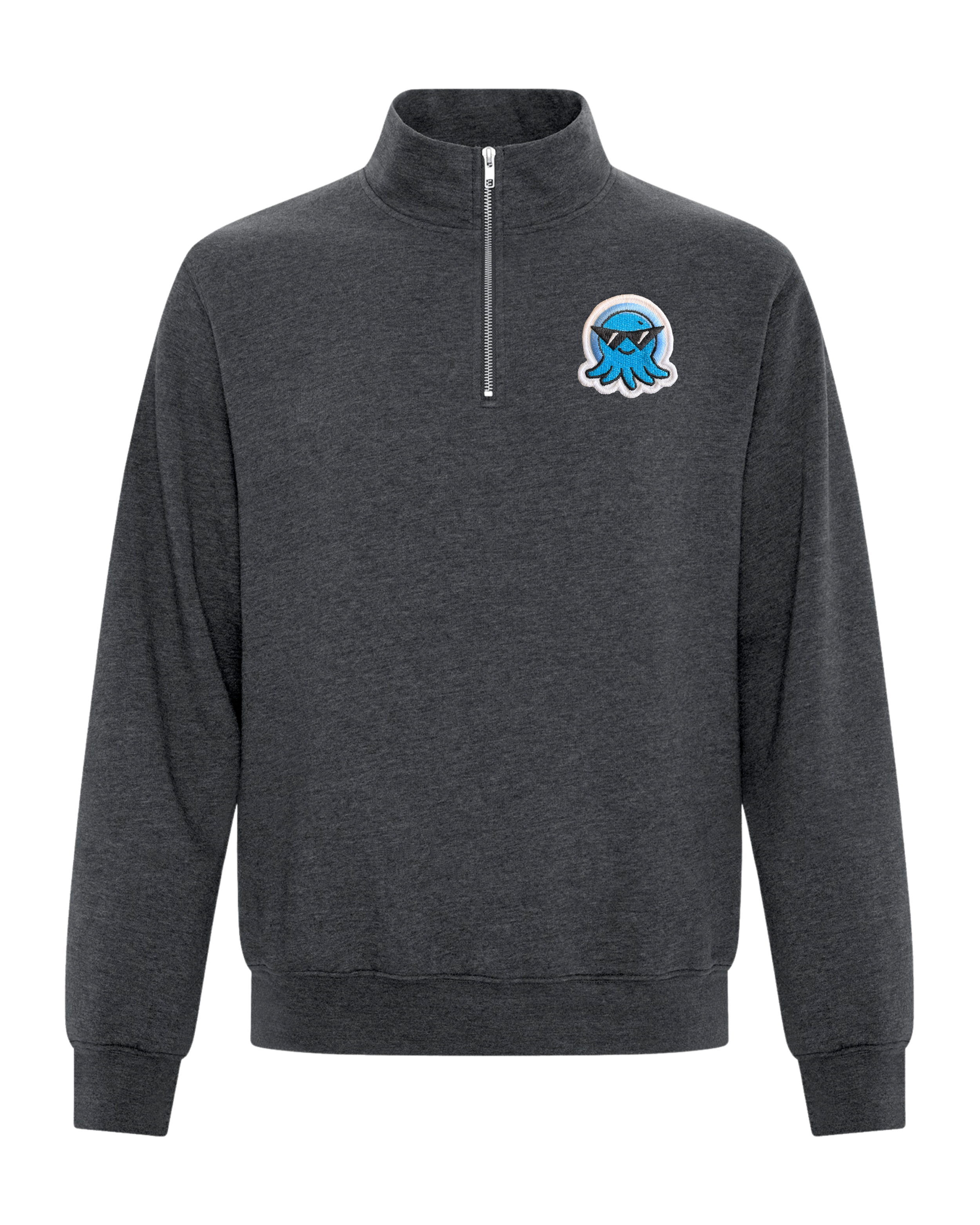 Spruit Squad Squid Patch ATC 2700 Dark Heather Grey.png