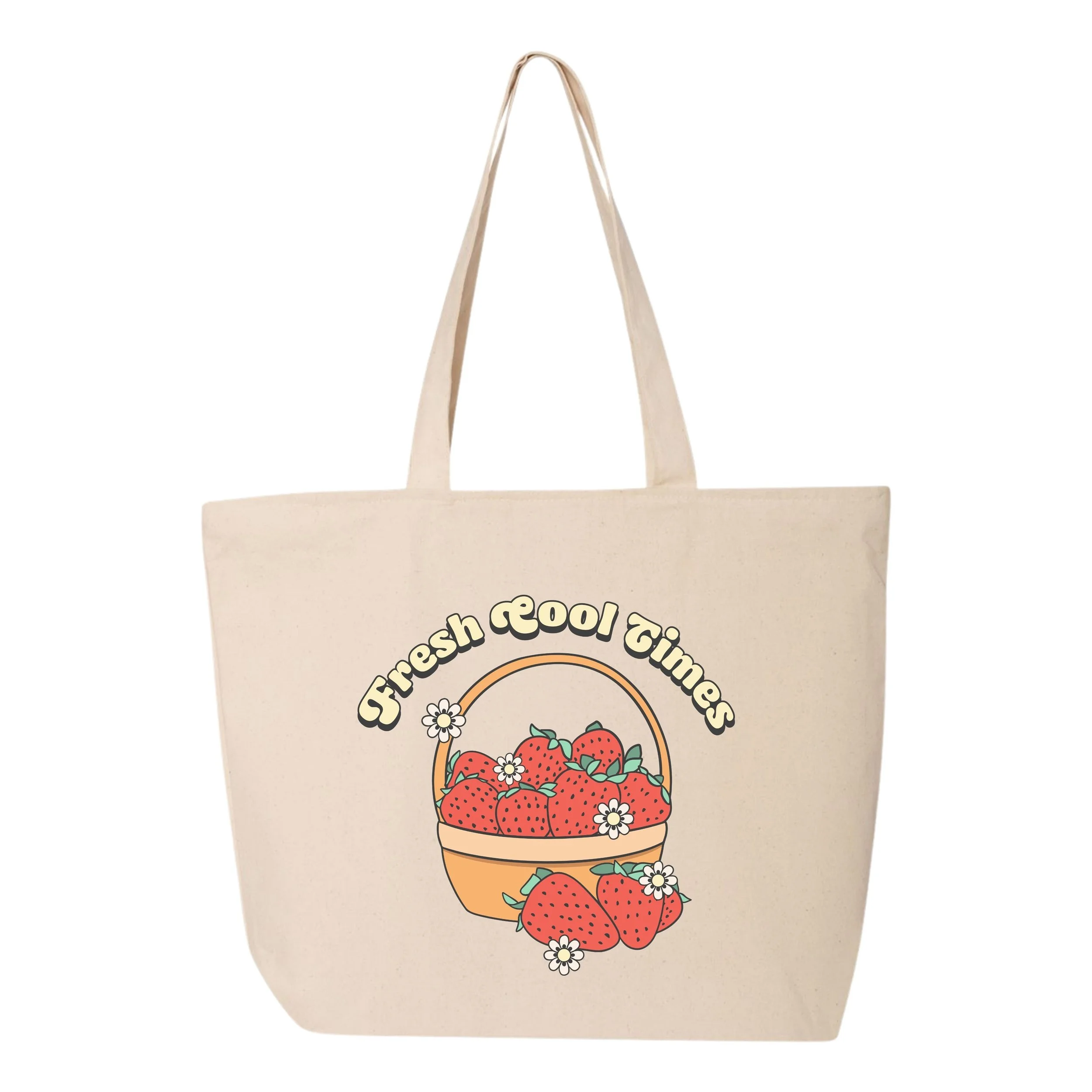 Fresh Cool Times Zippered Tote Bag