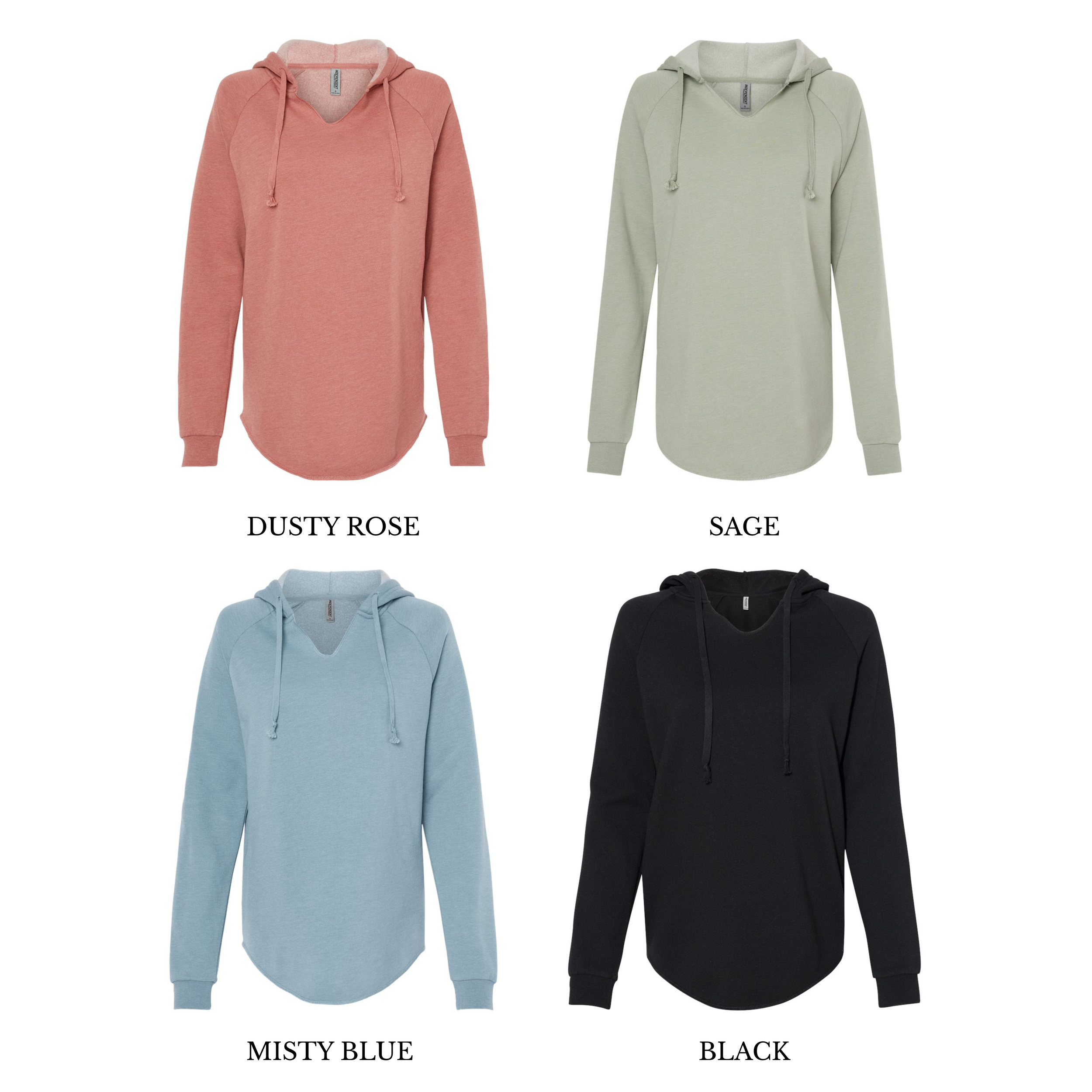 Independent Trading Company PRM2500 Women's Crewneck Sweatshirt Colour Chart.png
