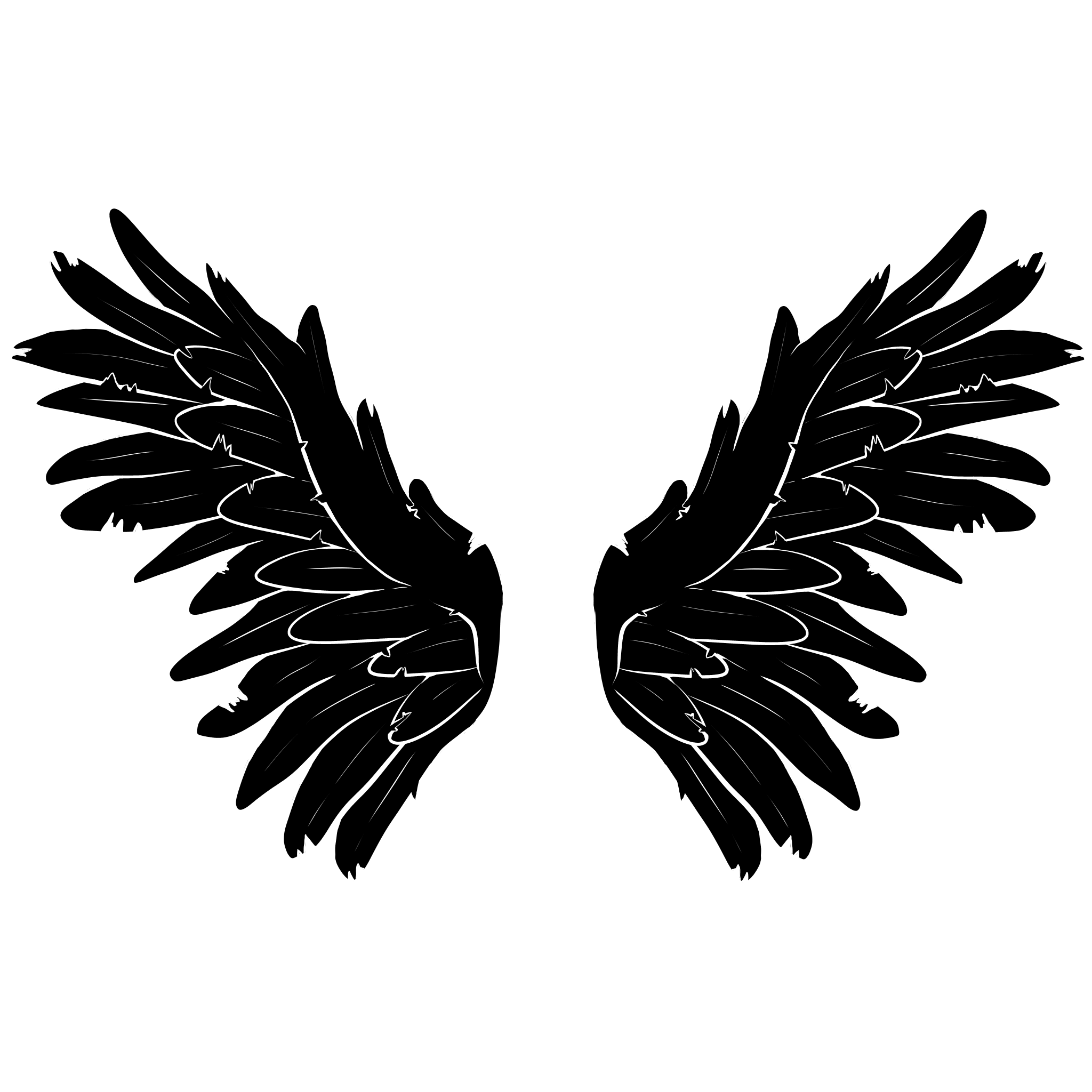 "Black Wings", Procreate
