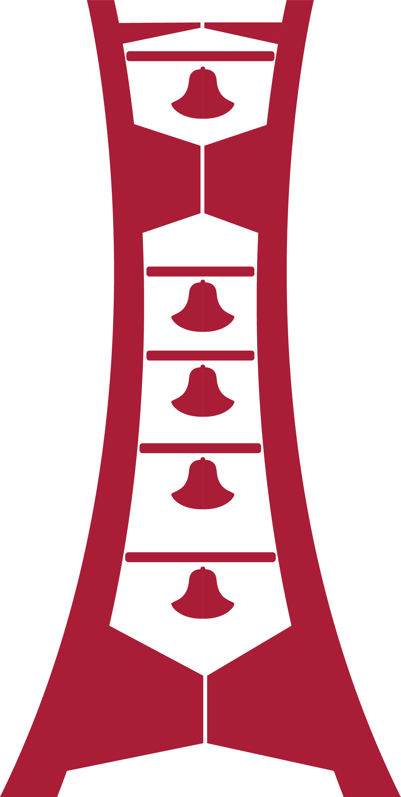 "Temple Uni Bell Tower" Vector, Adobe Illustrator (Resizable)