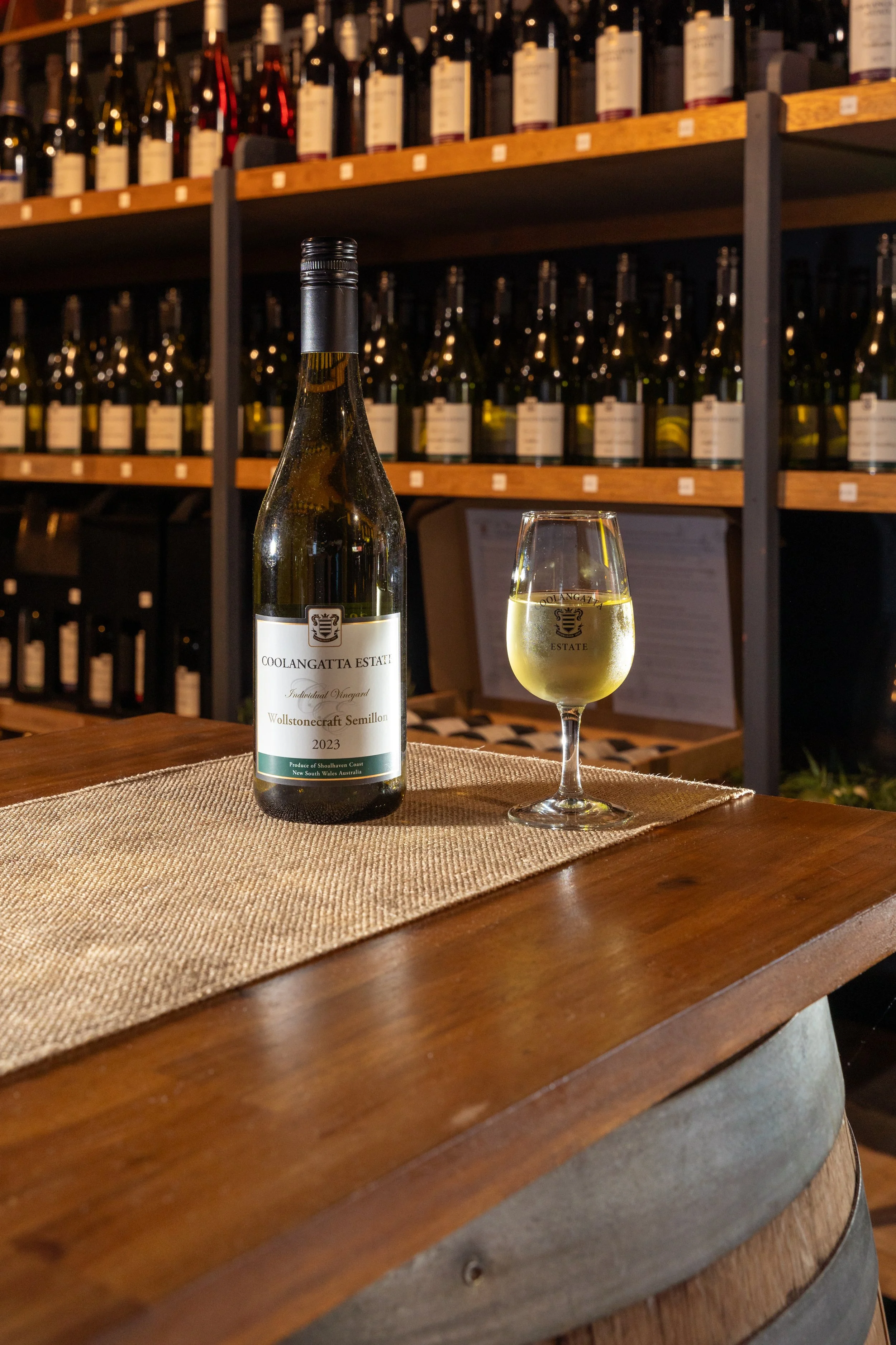 Award-Winning Coolangatta Estate Semillon available for tasting in the Cellar Door daily.