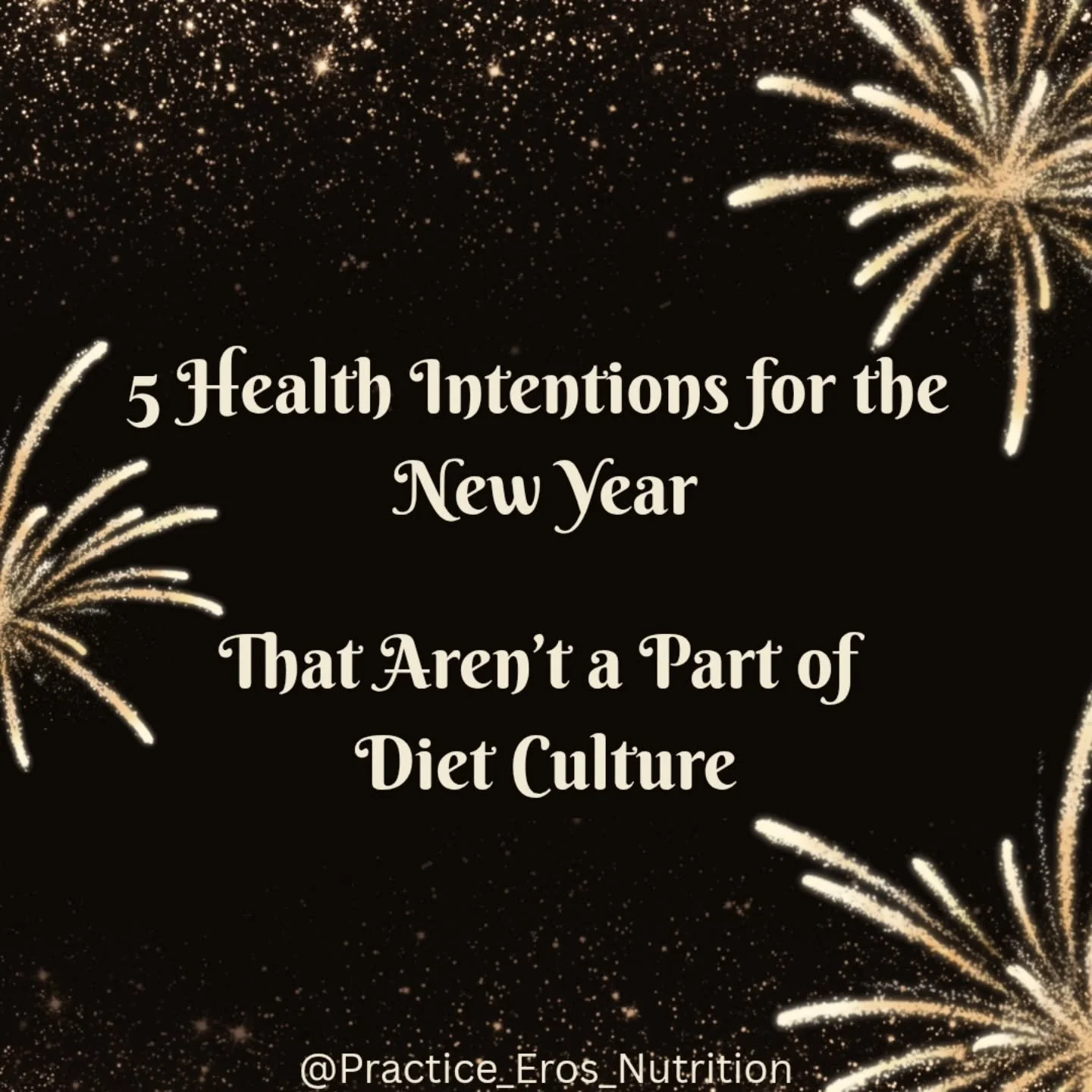 It's almost 2026. If you're looking for some health intentions for the new year that don't involve dieting or weight loss, check out these 5 options!
