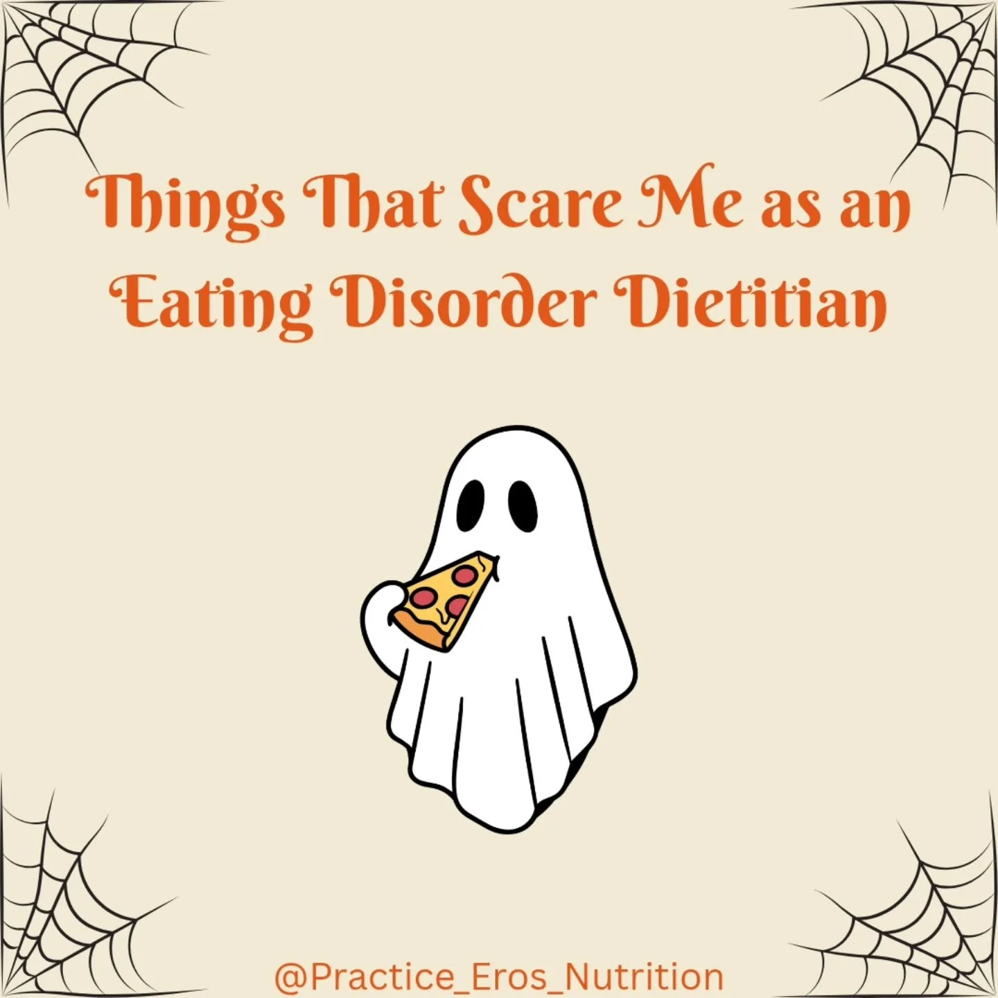 In honor of Halloween, here are some of the things that I find scary as an eating disorder dietitian 👻