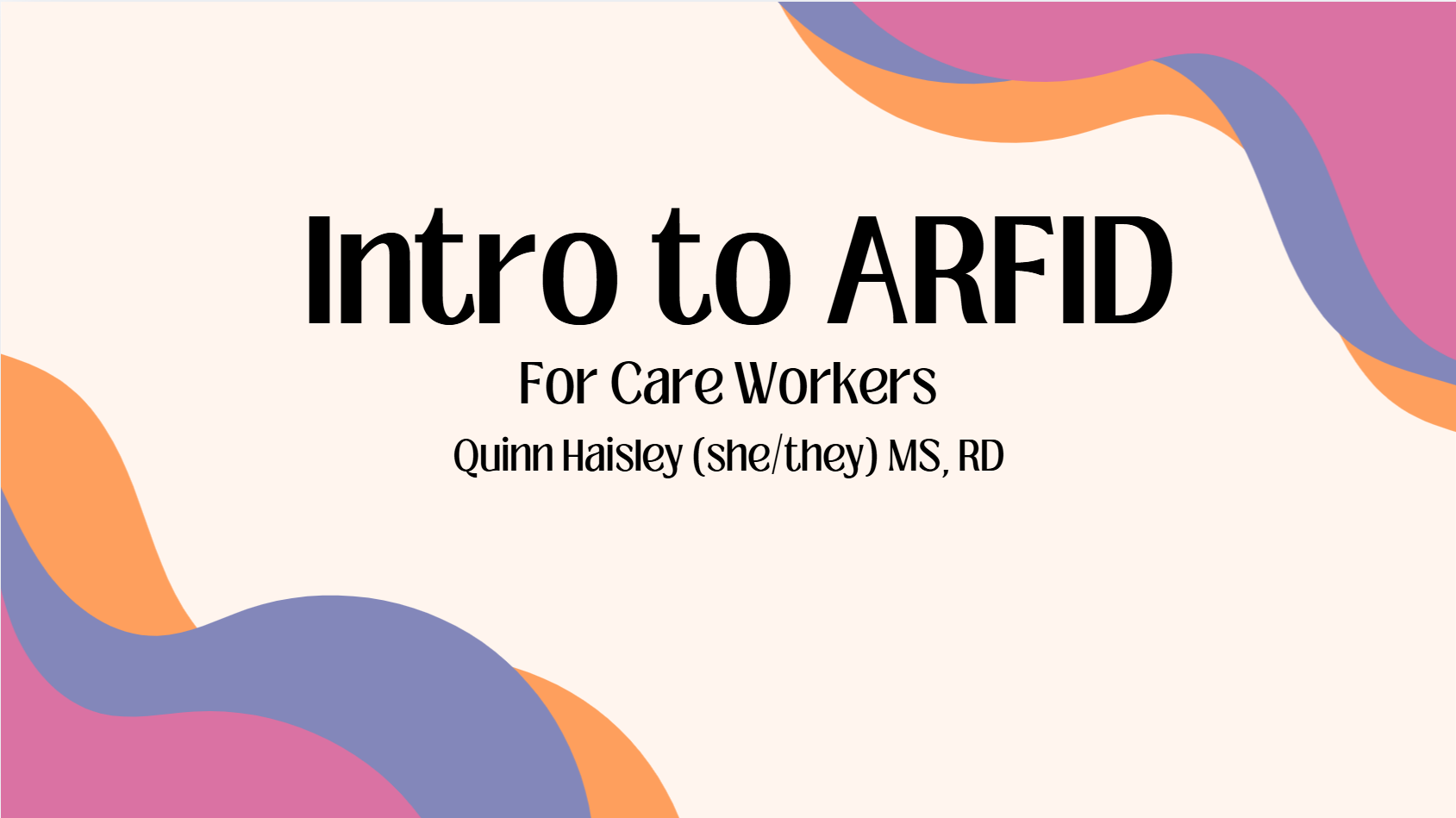 Intro to ARFID in Adults Training