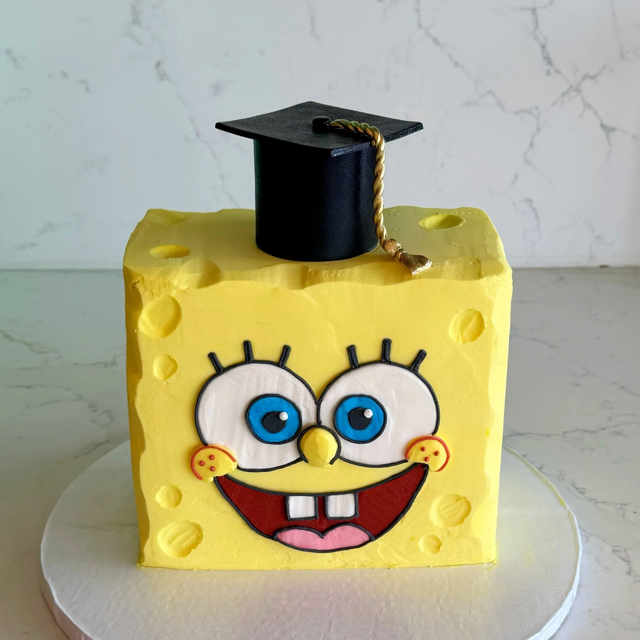 SpongeBob finally finished boating school 🎓

#houstoncakes #houstoncustomcakes #graduationcake #spongebobcake #houstonmoms