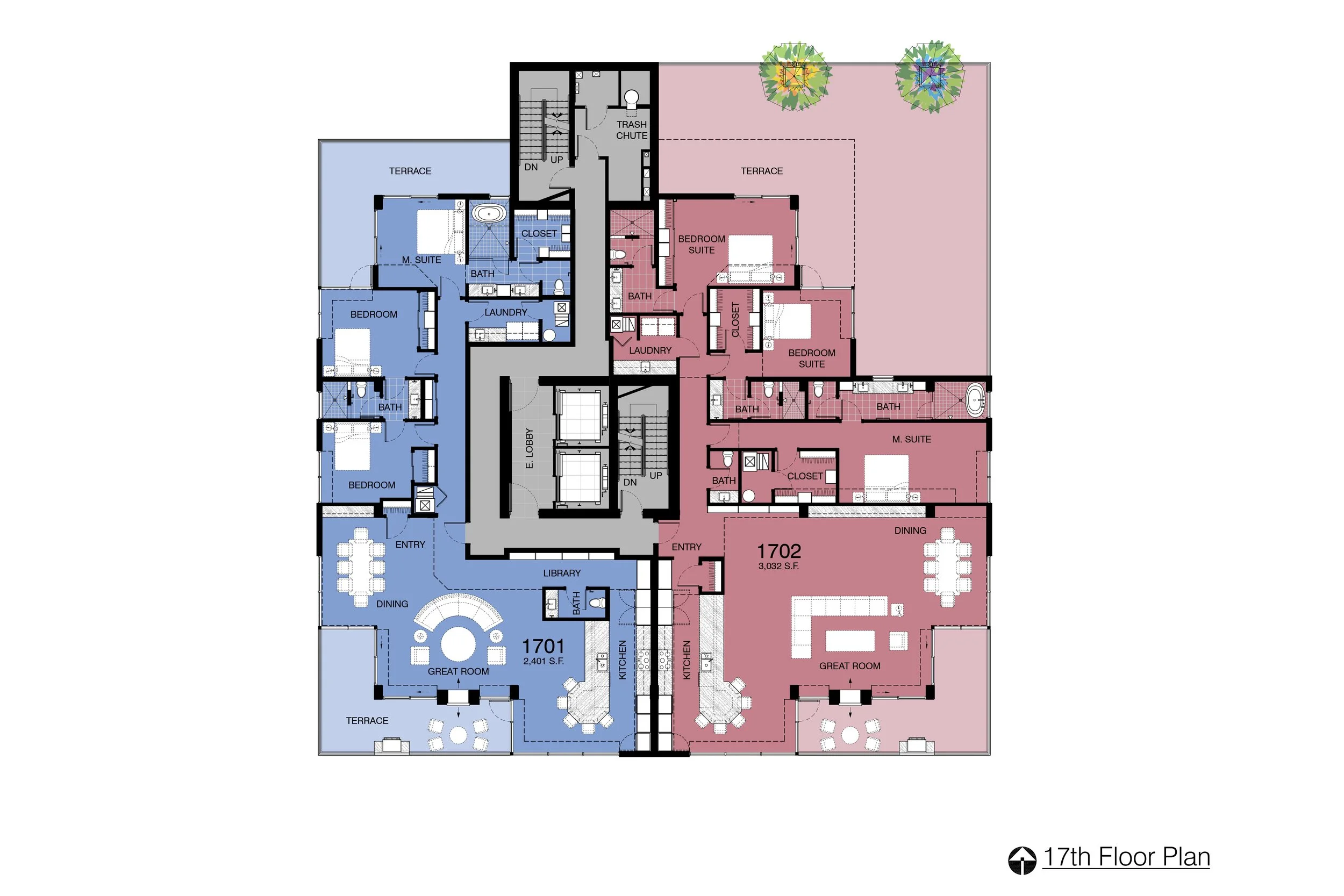 Penthouse Floor Plans — The Thomas George
