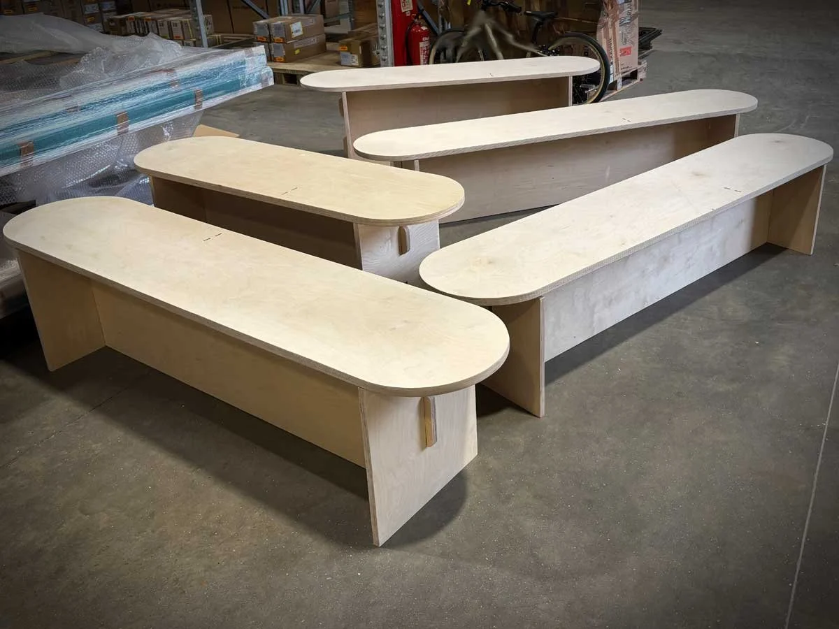 Bike exhibition display stands in a range of sizes - slots together for easy transportation