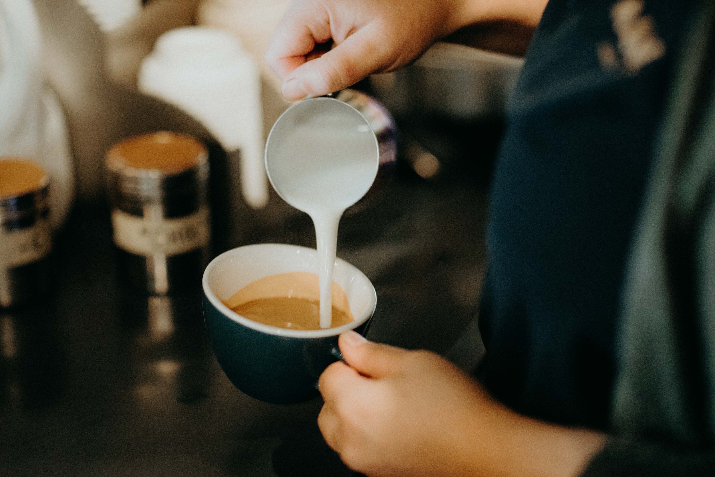 making coffee at mavis