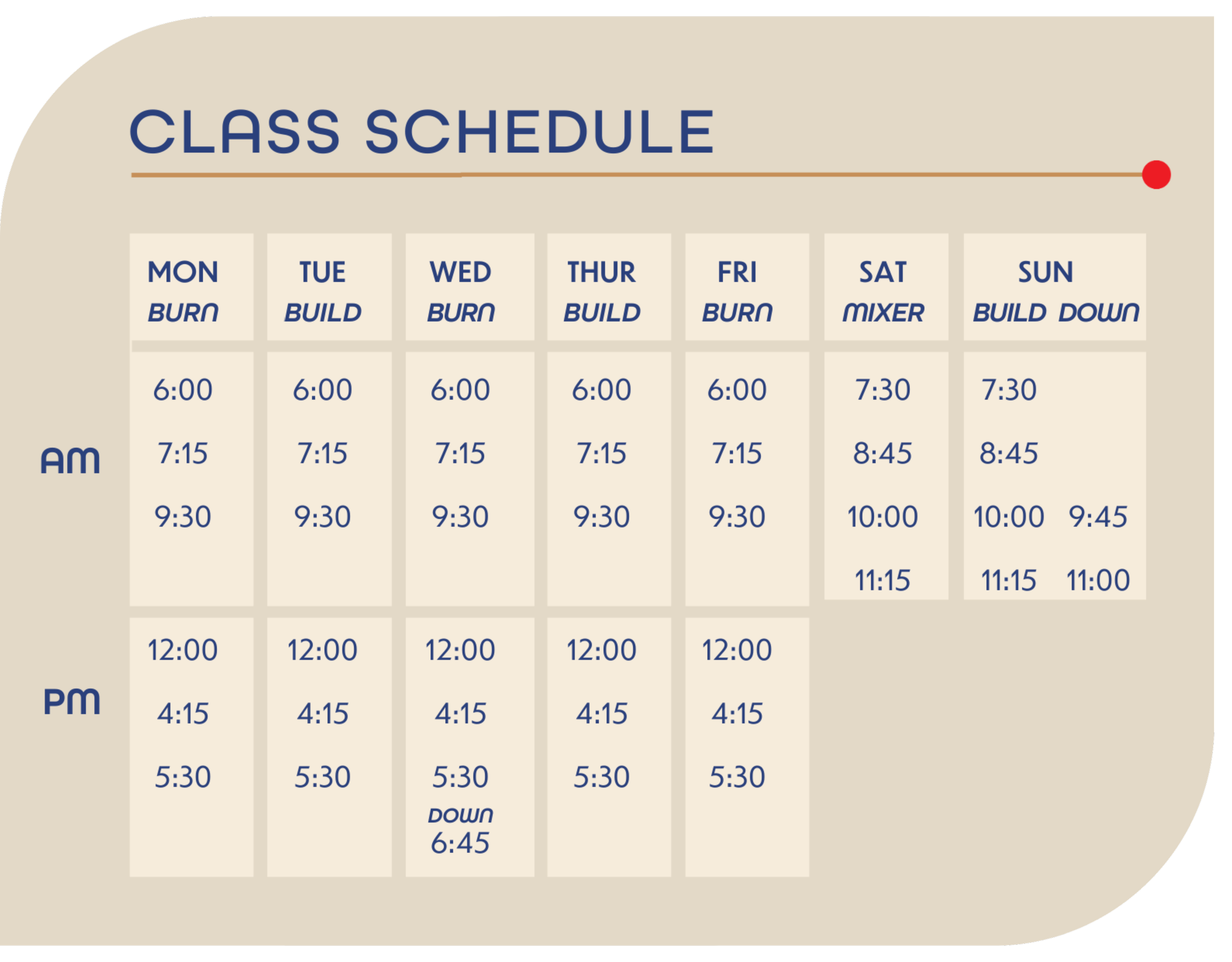 Workout Schedule Powerhaus workout-schedule-powerhaus