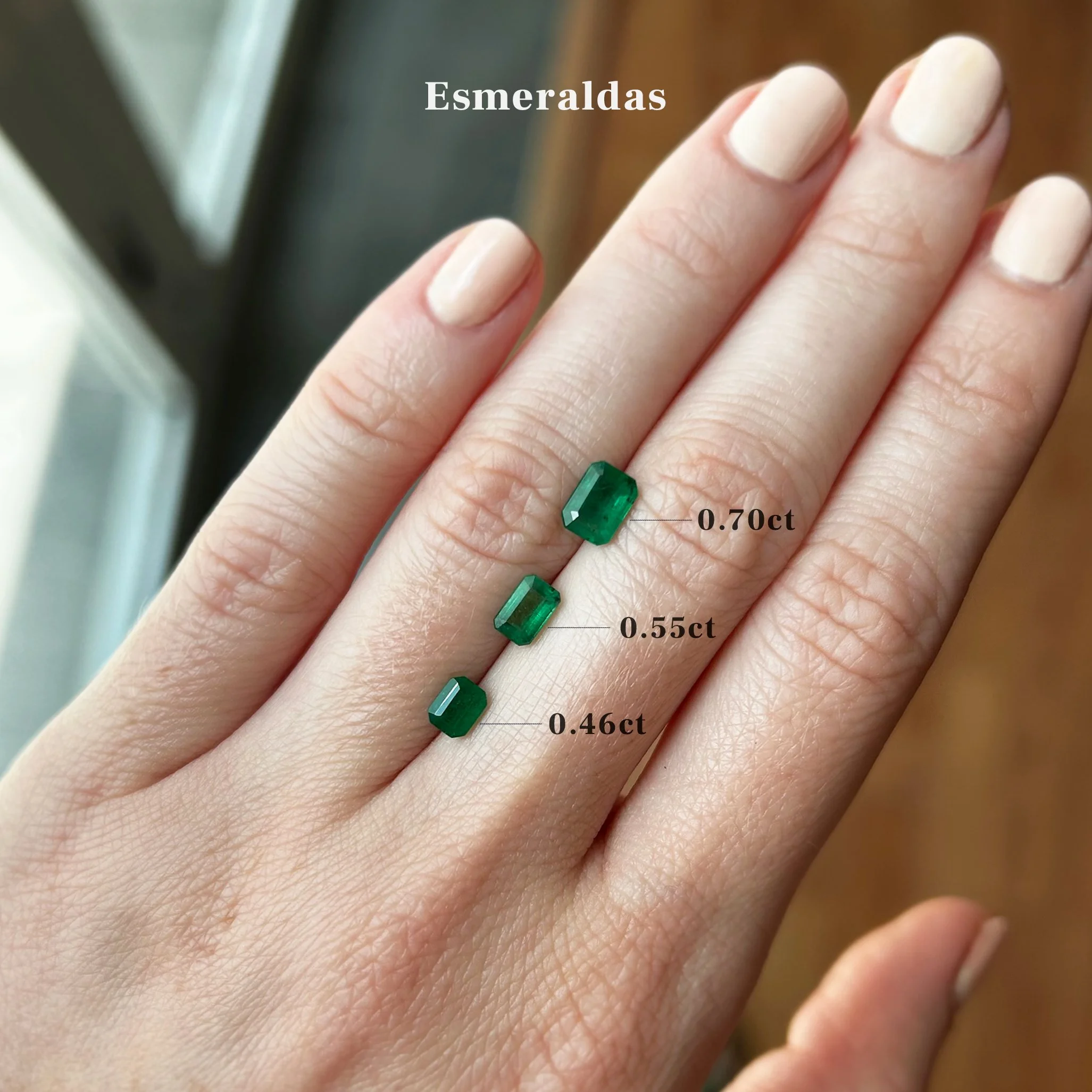 Anillo oro amarillo 14k con esmeralda - TUGARIM