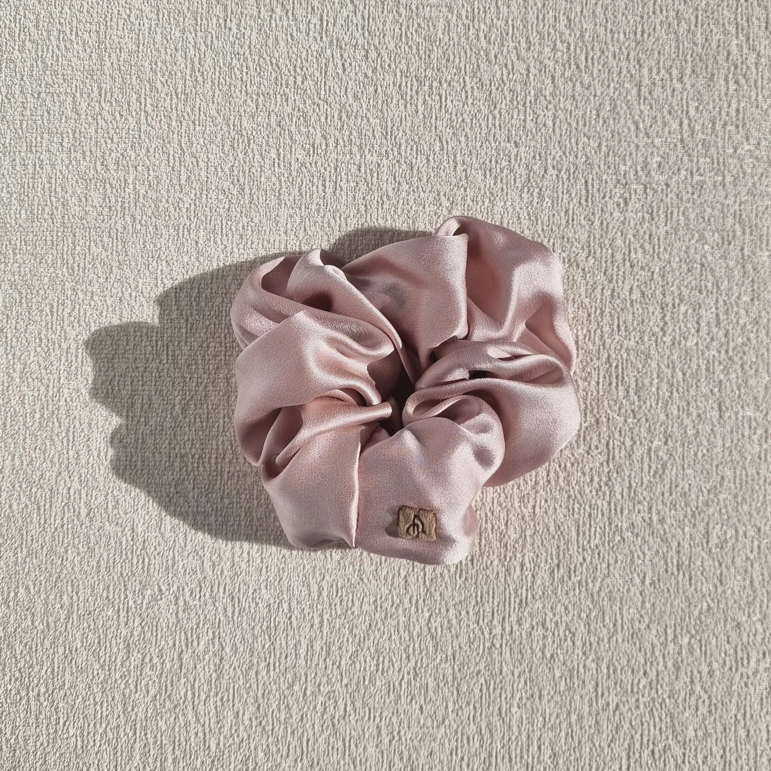 Blush Silk Luxe Scrunchie