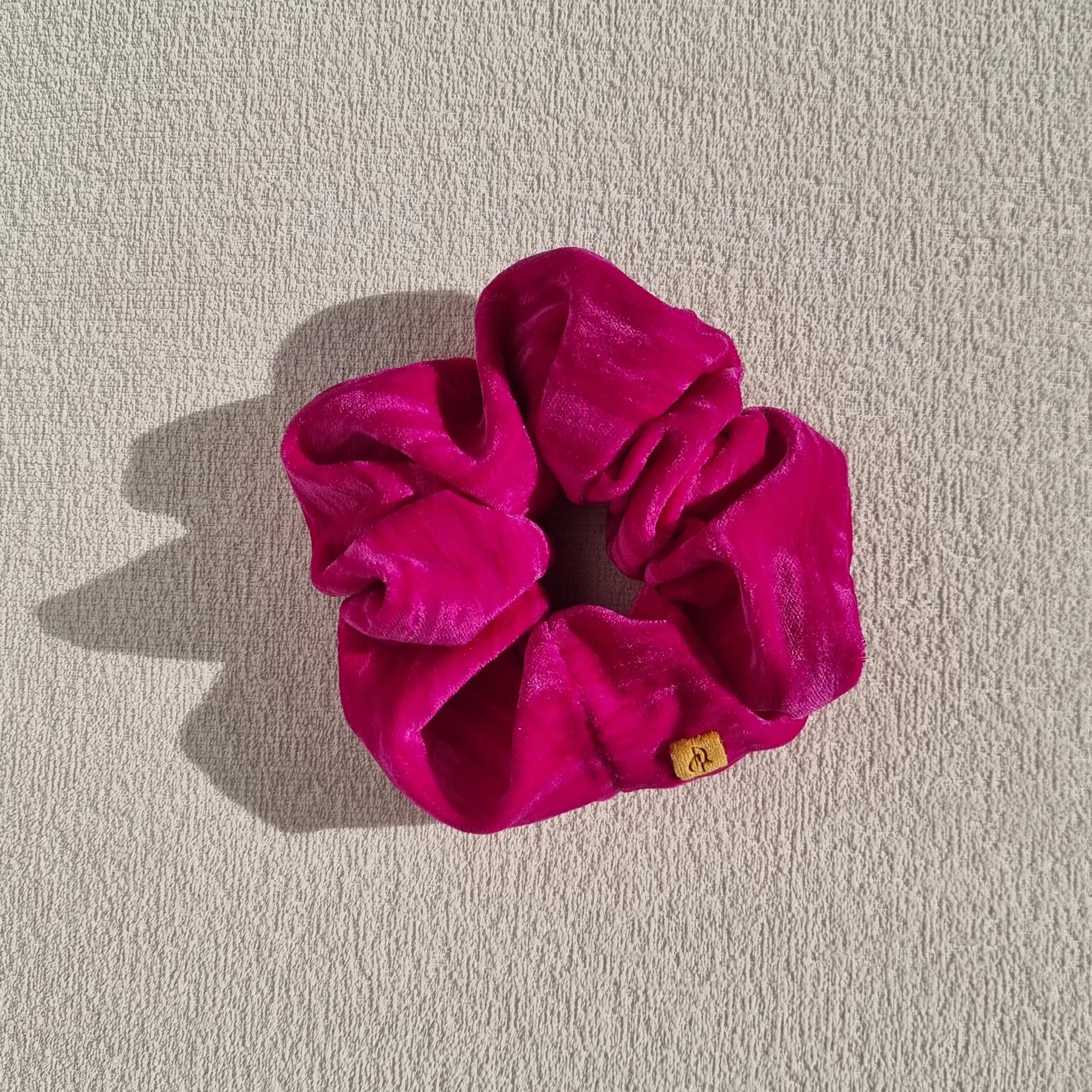 Velvety Fuchsia Luxe Scrunchie
