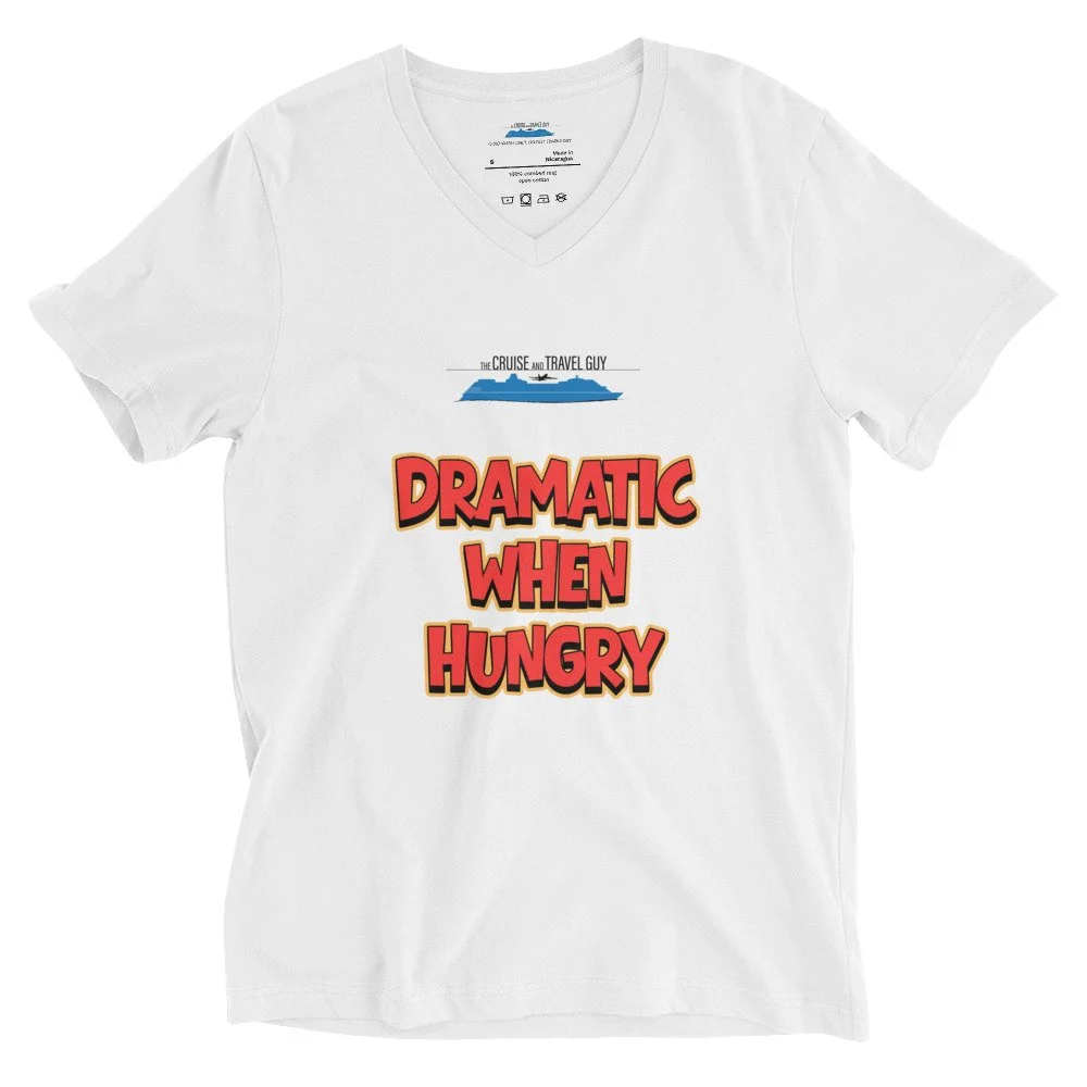 V-Neck Hungry Dramatic in White