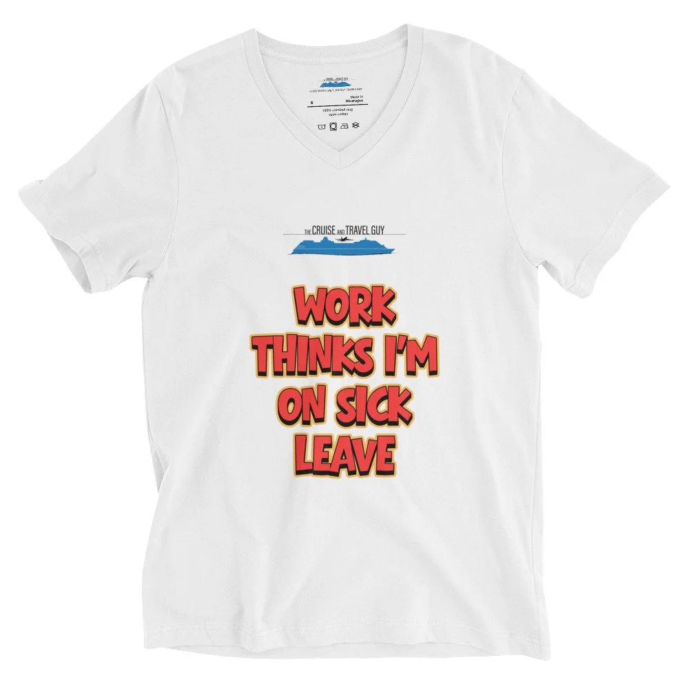 V-Neck On Sick Leave in White