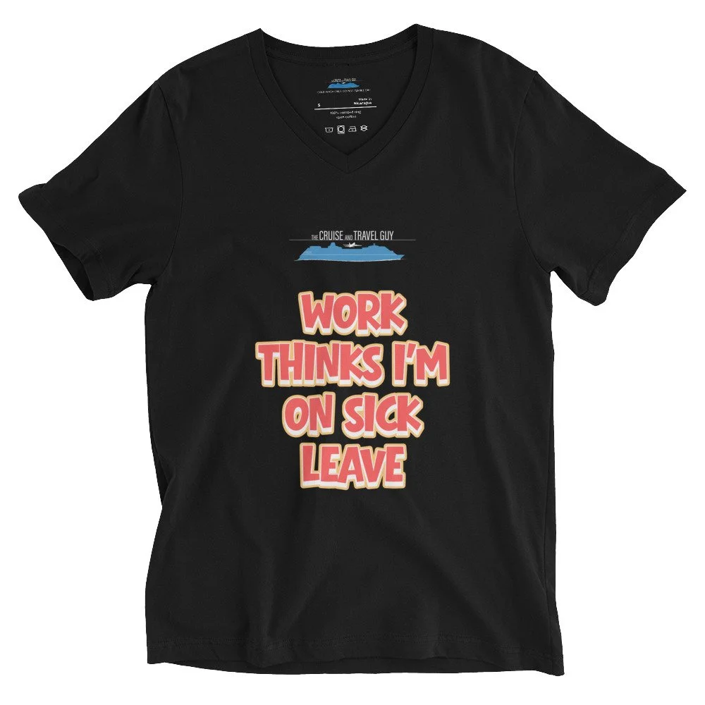 V-Neck On Sick Leave in Black