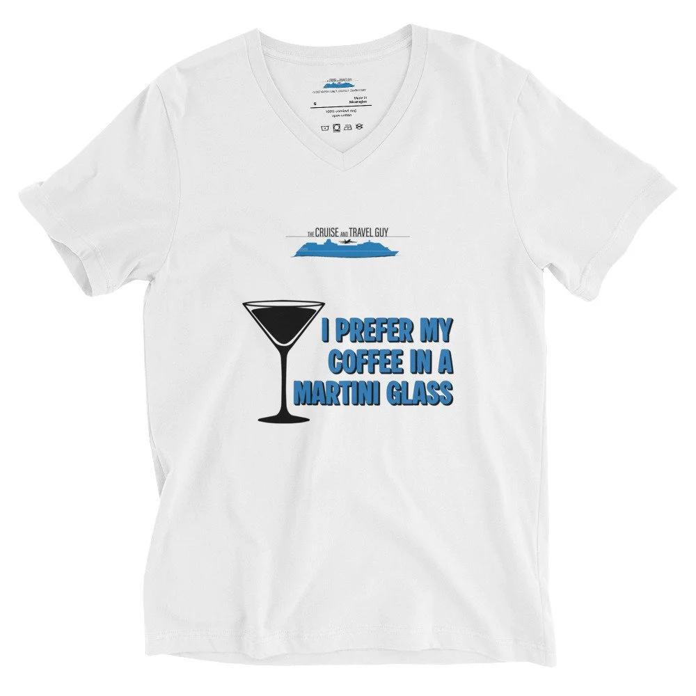 V-Neck Espresso Martini in White