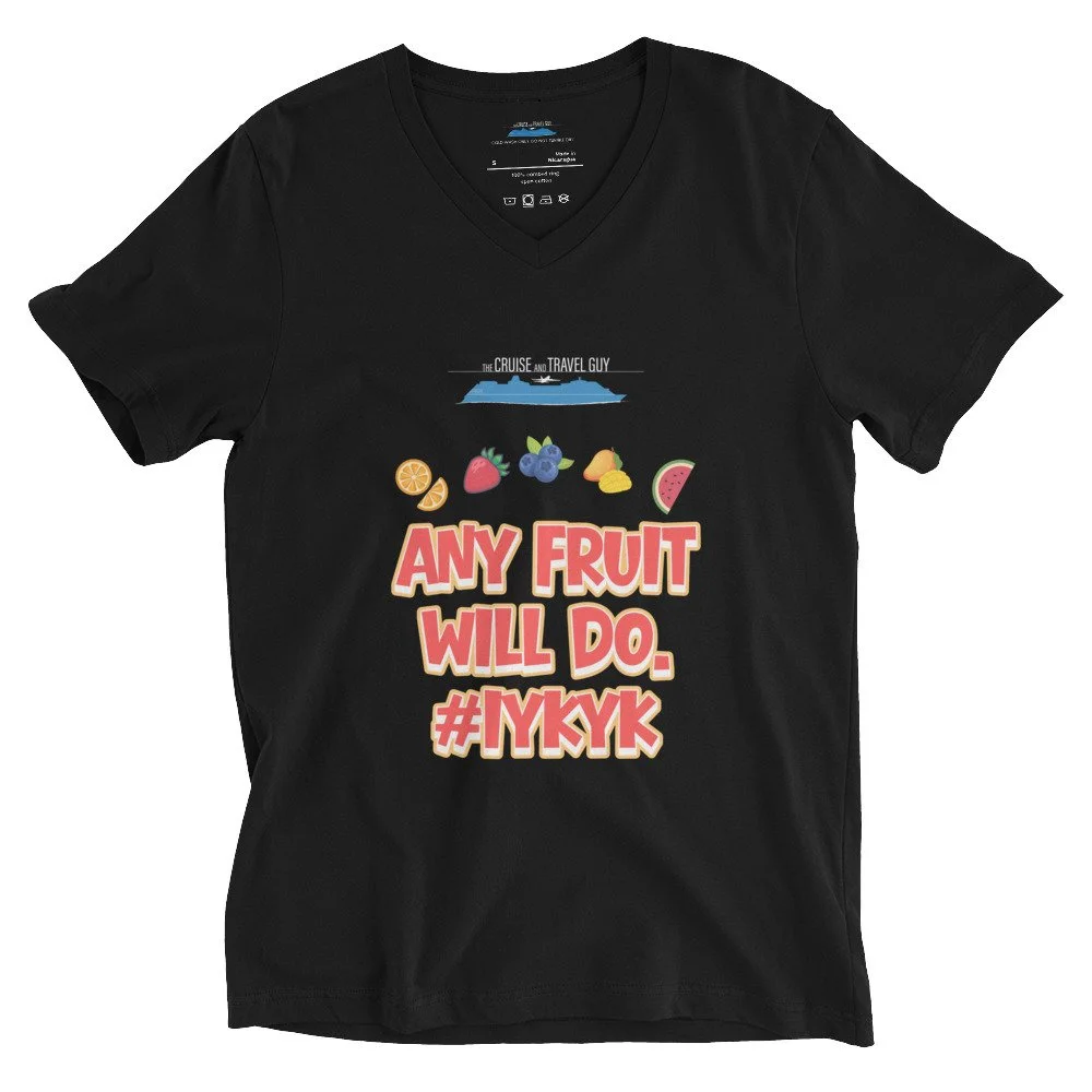 V-Neck Fruit Salad in Black