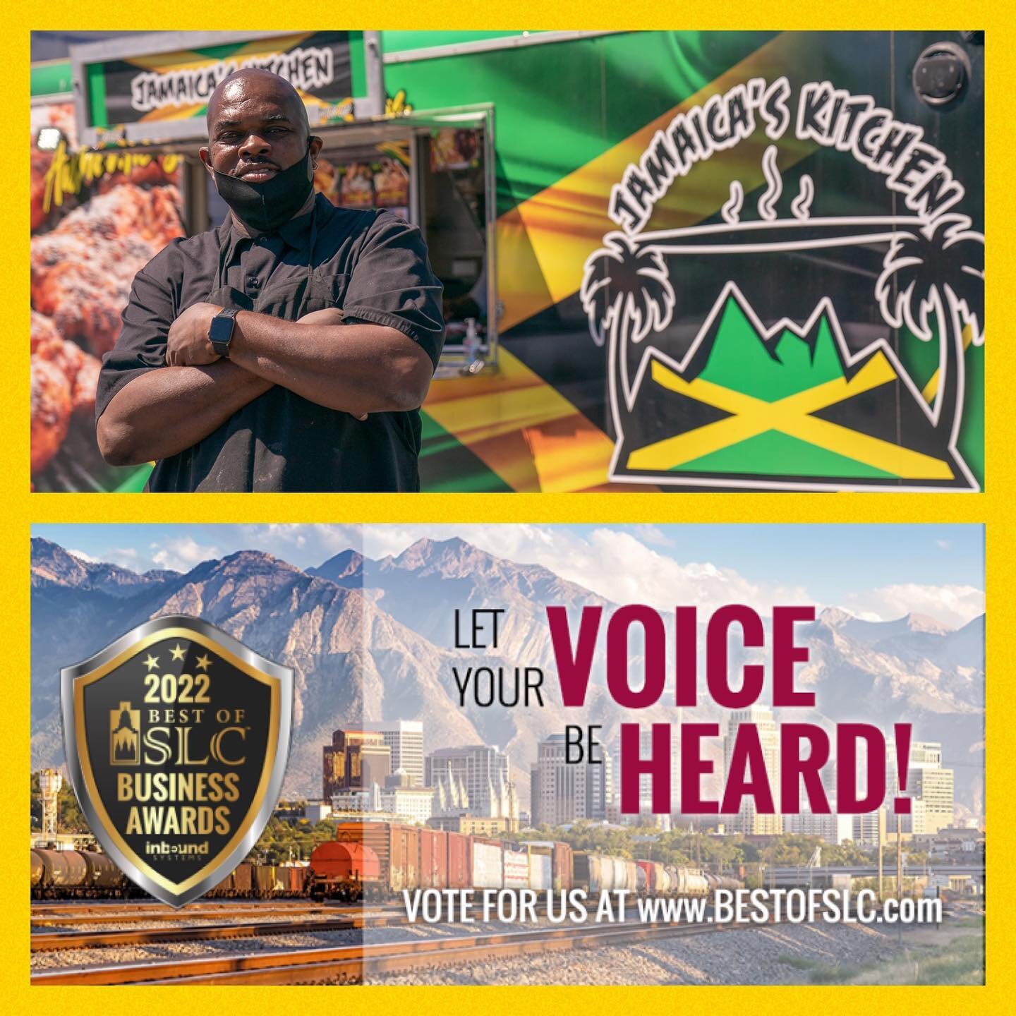 9️⃣ days left to VOTE.  Let your VOICE be HEARD!!! See link in our bio for more info.  Letsssss go UTAH!
.
.
💥💥SCHEDULE 3/28 - 4/3💥💥
.
#wearamask
#socialdistancing
#washyourhands
.
.
🇯🇲MON. 3/28
LUNCH 11-2PM
INDUSTRY SLC
650 S 500 W
Salt Lake
.