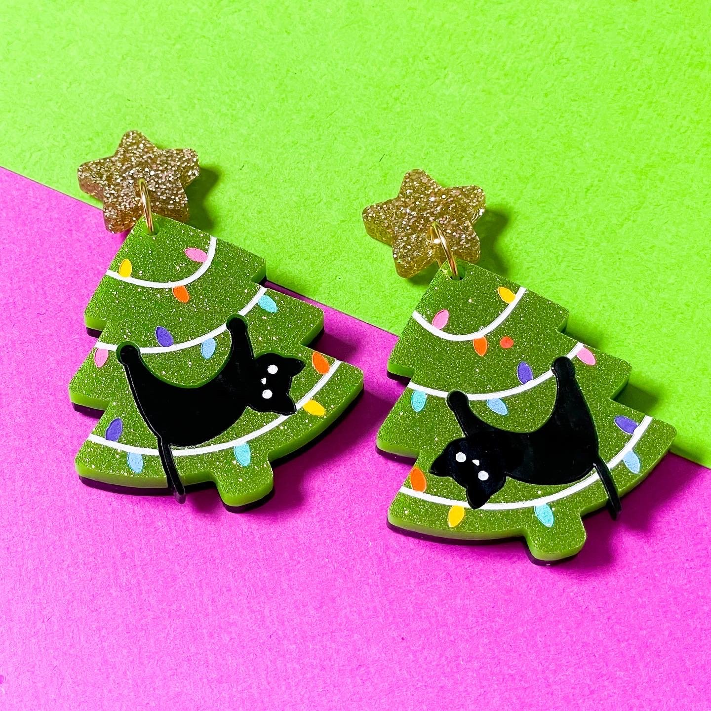 Bad Kitty Dangles (Green)