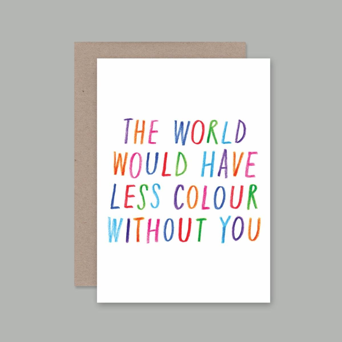 Less Colour Greeting Card (AHD Paper Co)