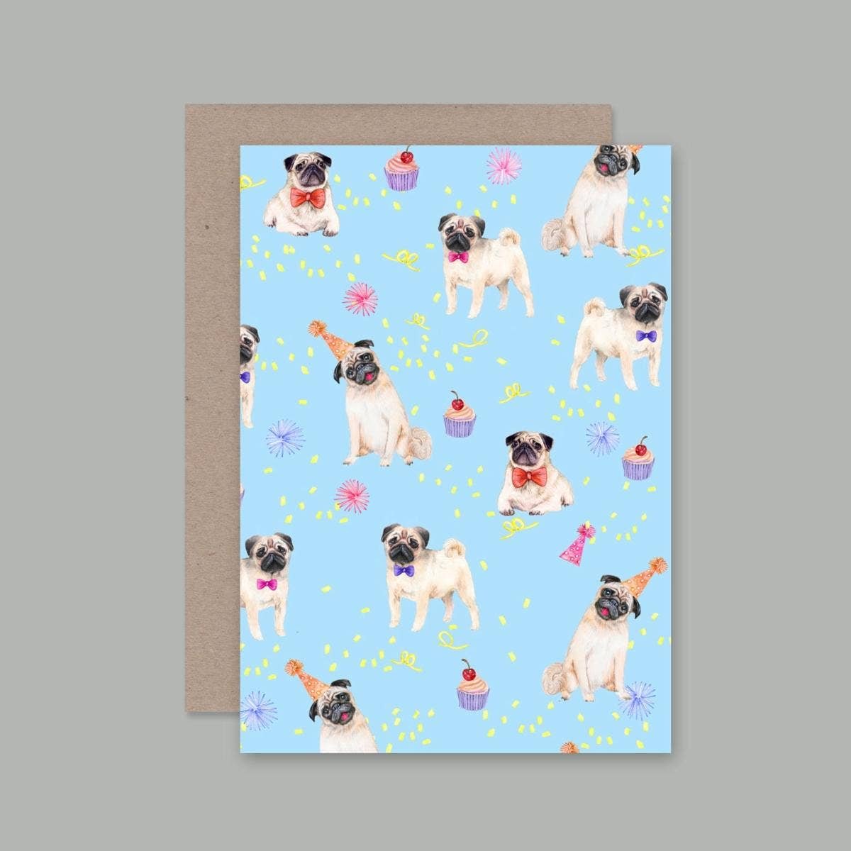 Pedro Pug Greeting Card (AHD Paper Co)