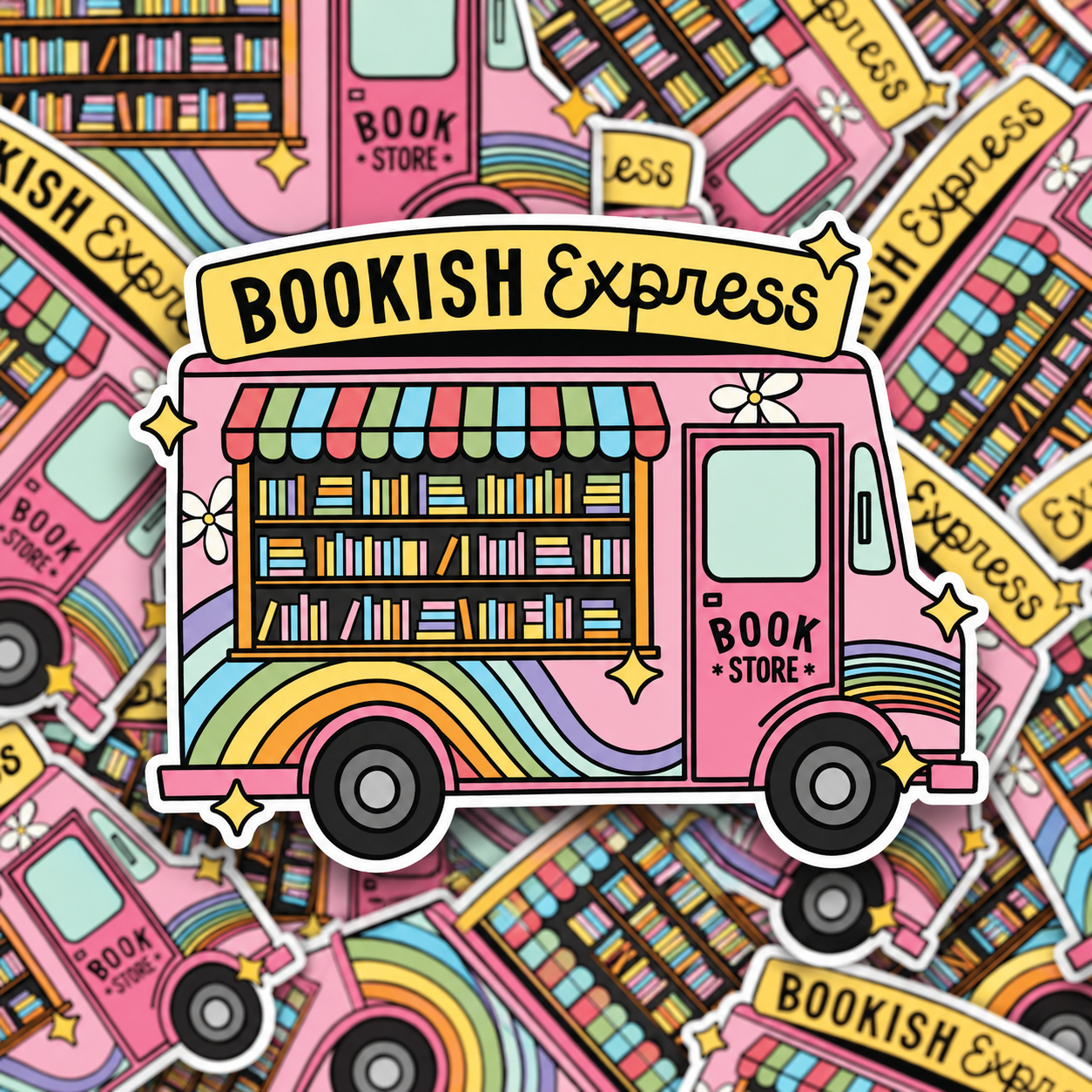 Bookish Express Sticker