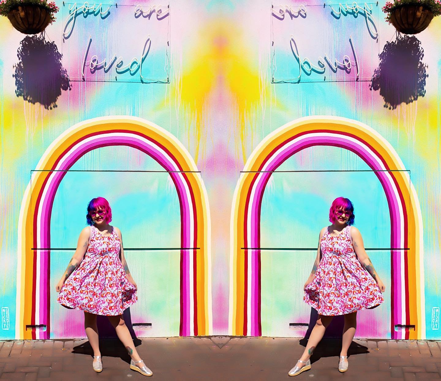 Flamingo Dress Scarlettbird Clothing