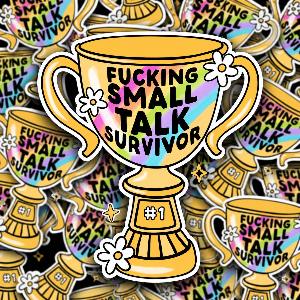 F*cking Small Talk Sticker
