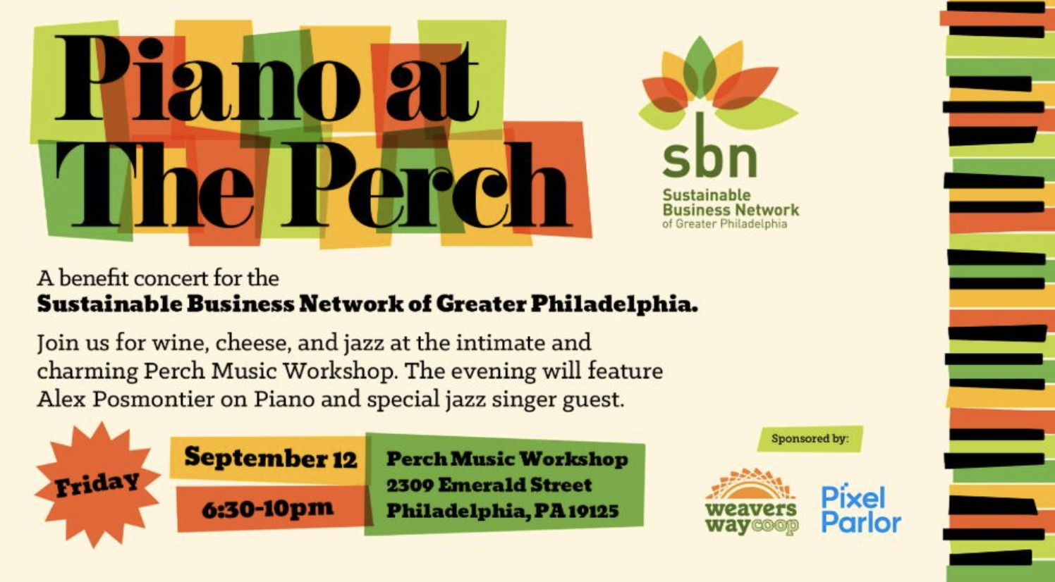 Piano at the Perch: A Benefit Concert for SBN