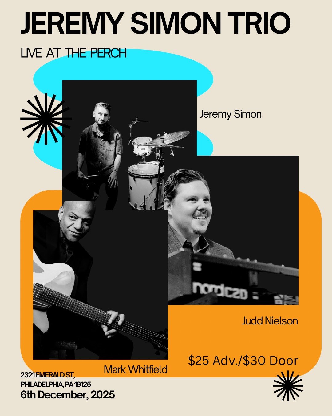 Jeremy Simon Trio At The Perch
