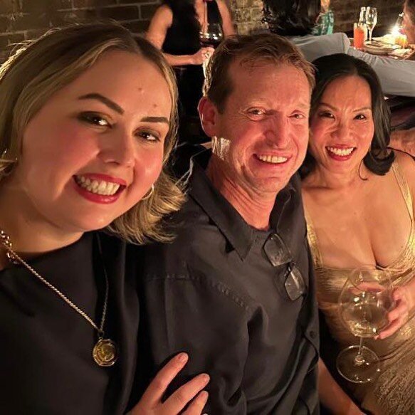 The FOFFFF continues. (Festival of forty, fifty and fifty five for @dr_susannah_graham, @drjamesfrench and I - you work it out&hellip;)
.
.
Thank you staff @charlieparkers.syd for a wonderful evening, one that we will never forget. The food and drink