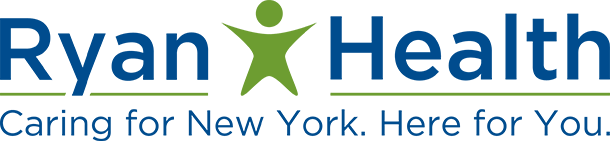 Ryan Health logo - Caring For New York, Here For You.