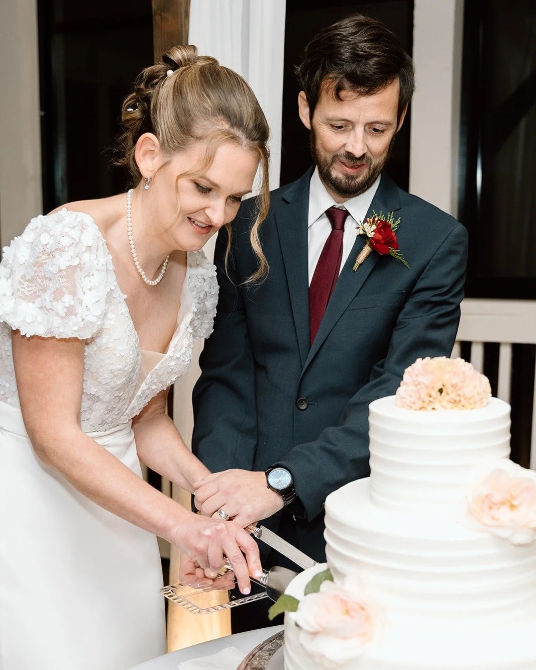 Let there be cake!! With our All Inclusive Weddings, a 3 tired cake from @thebakinggrounds  IS included! 

You can also have every layer a different flavor if you wish.  All you do is send us a picture of what you want your cake to look like and the 