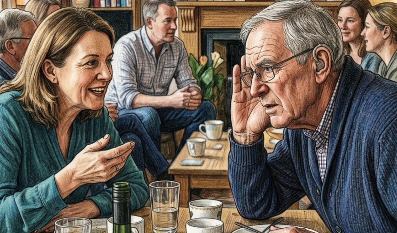 I’m Sorry, What?                                    -by Bonnie Shetler