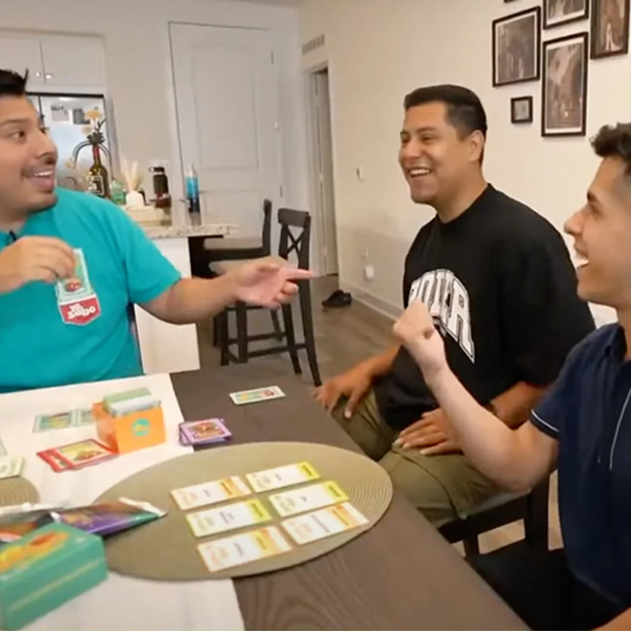 Playing Yo Sabo game with friends