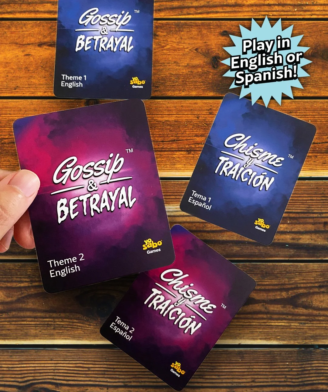Play game in English or Spanish