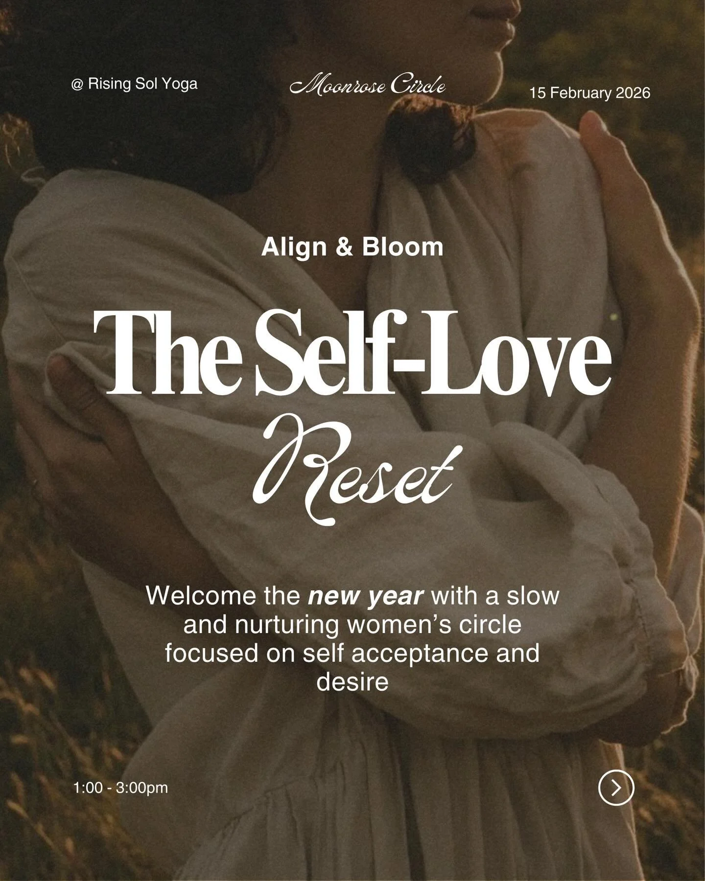 Save the date! Our first circle of 2026 is a powerful one and a beautiful way to lovingly start your year.
Tickets will be available soon! Can&rsquo;t wait to see you then.