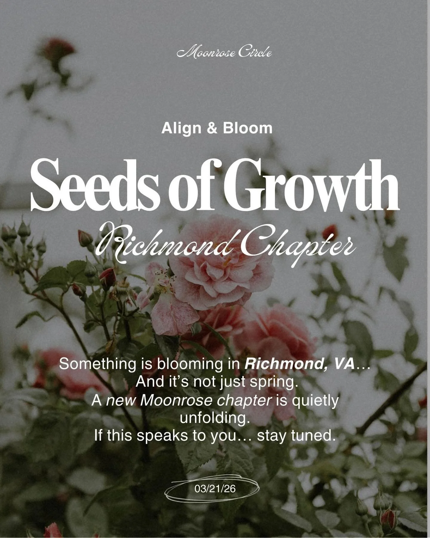 If you&rsquo;ve been craving community&hellip;
If you&rsquo;re growing&hellip; but don&rsquo;t want to grow alone&hellip;
If something inside you feels ready for expansion&hellip;

This space was created for you.

Details coming soon! 🌸