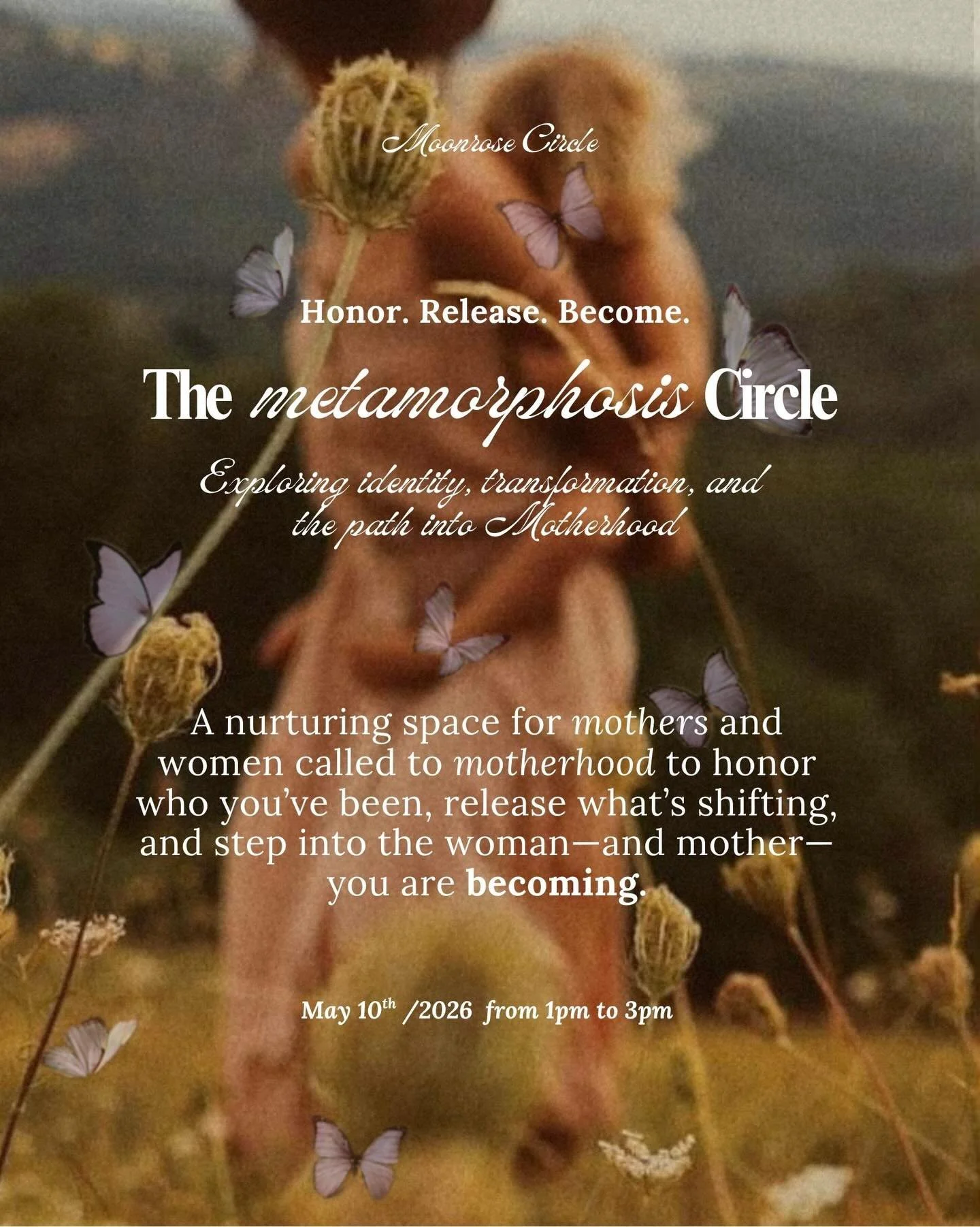 The Metamorphosis of Motherhood 🦋

Literal, figurative, and all versions in between.

Whether you are already a mother,
feel the quiet pull toward that chapter, or are redefining the notion of motherhood in yourself and life,
you are welcome here.

