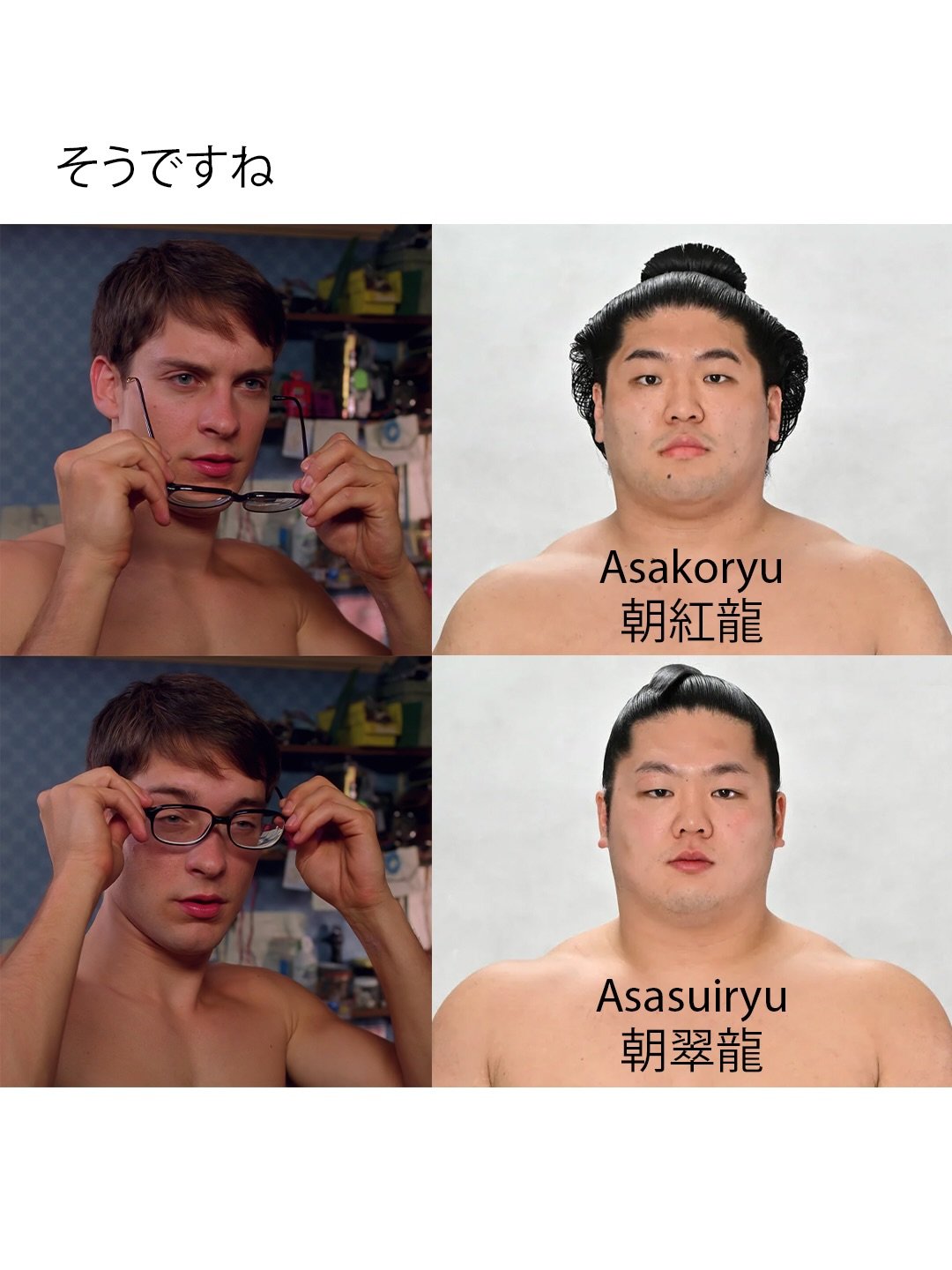 got me hella confused watching day 1 highlights, even the same trap city build💀

#GrandSumo #Asakoryu #Asasuiryu #朝紅龍 #朝翠龍