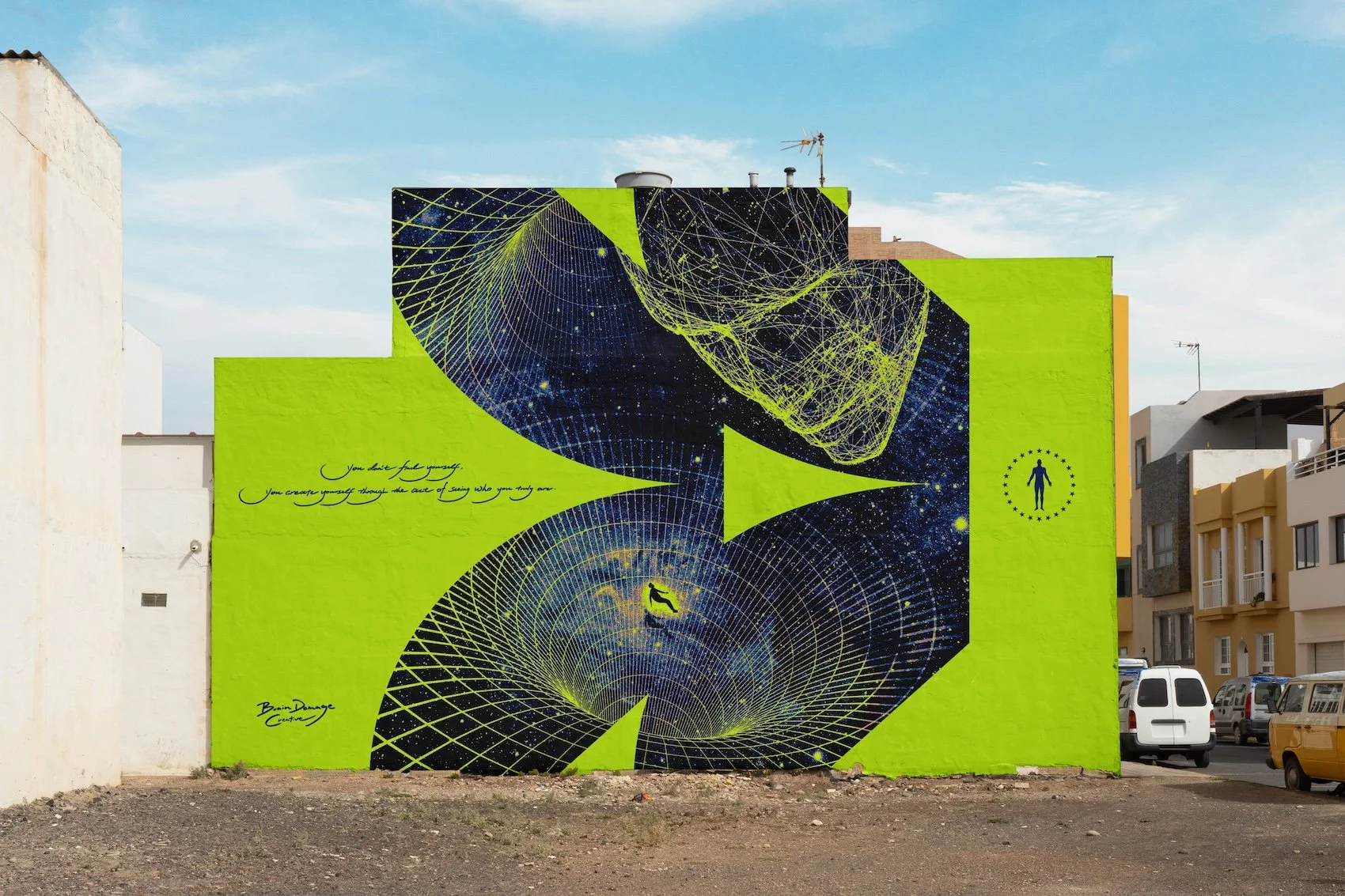 portal tony yang brain damage creative Ghost In The Shell mural