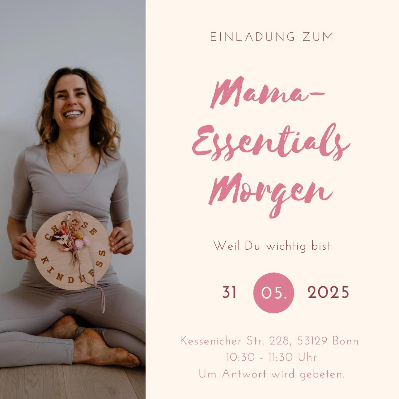 Mama Essentials Morgen. Reine Wirkstoffe. Spürbare Frische. Deine Haut verdient es.“