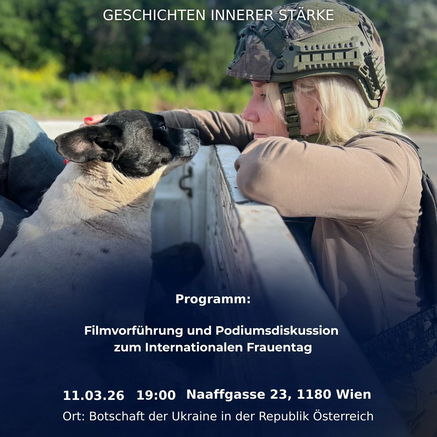 On March 11th there will be a screening of the documentary film &ldquo;She and the War: Stories of Inner Strength&rdquo;, followed by a panel discussion dedicated to the experiences of Ukrainian women during the war.

The panel is director Tetiana Vy