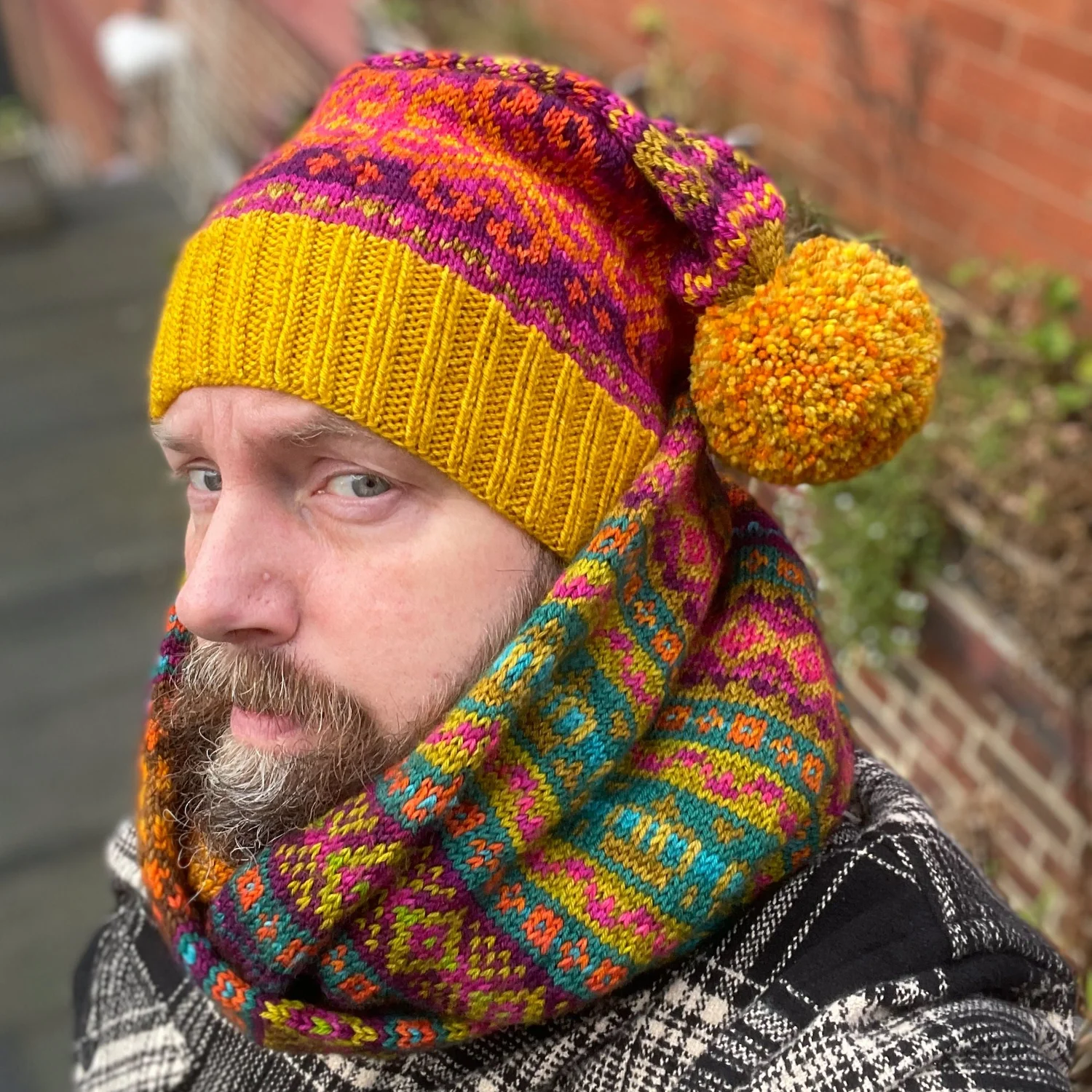 Beanie Wool Scarf Beanie Hat Unisex Cape Cod Hand Knitted 100