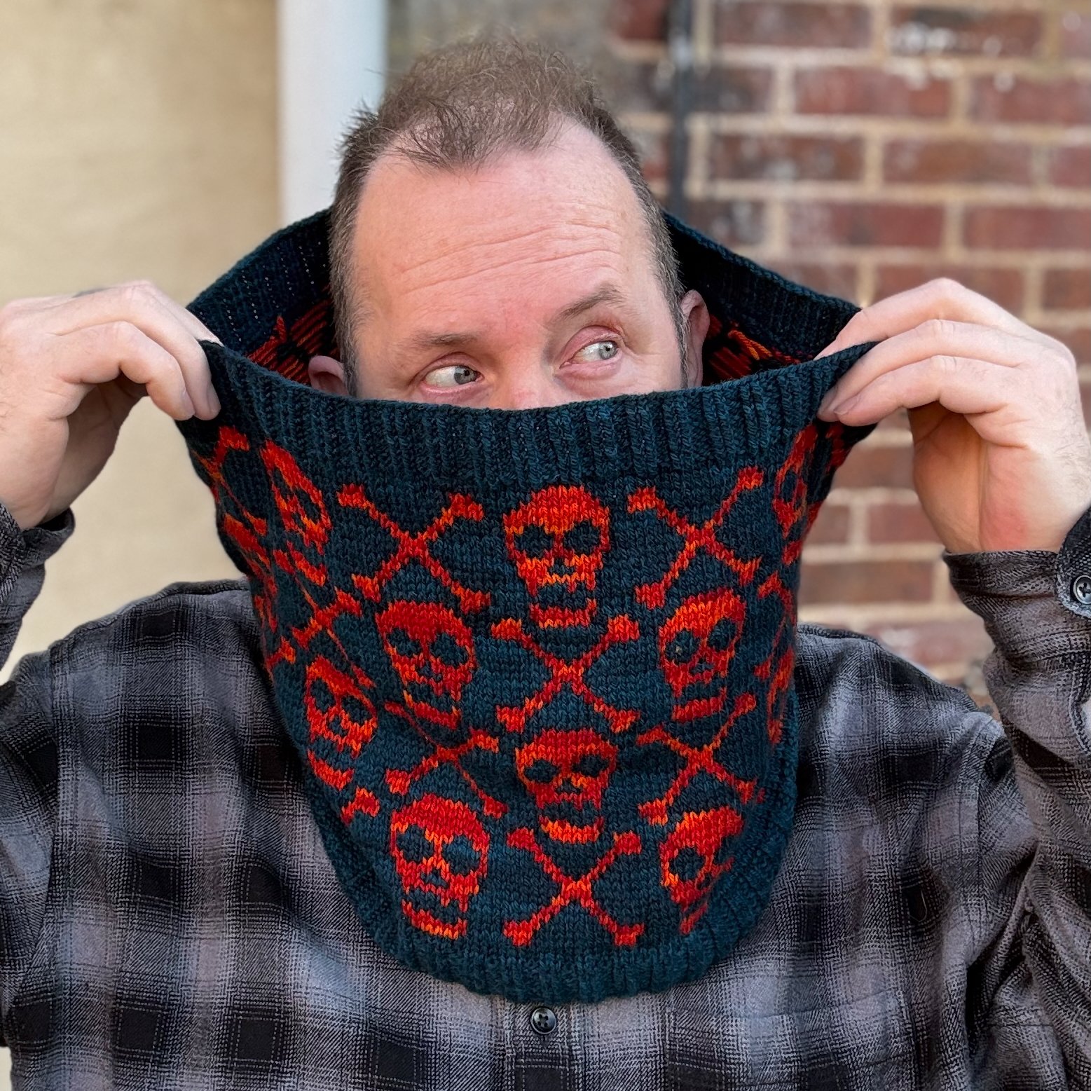 'Dastardly Bastardly' - PDF Cowl Knitting Pattern for DK Yarn