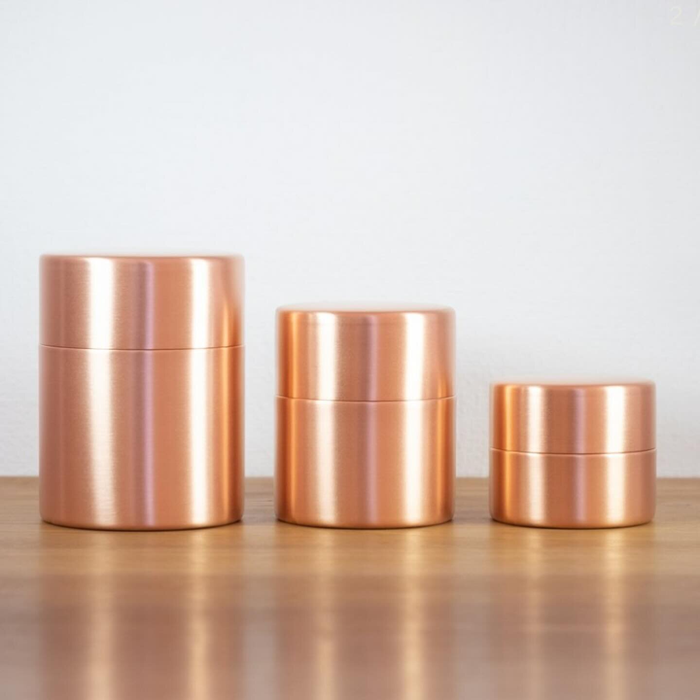 A copper tea caddy will add beauty to your daily tea ritual - today and everyday as the caddy will become even more beautiful with time as the copper patinates. 

The caddy&rsquo;s interior is lined with tin and features a fitted double lid that prot