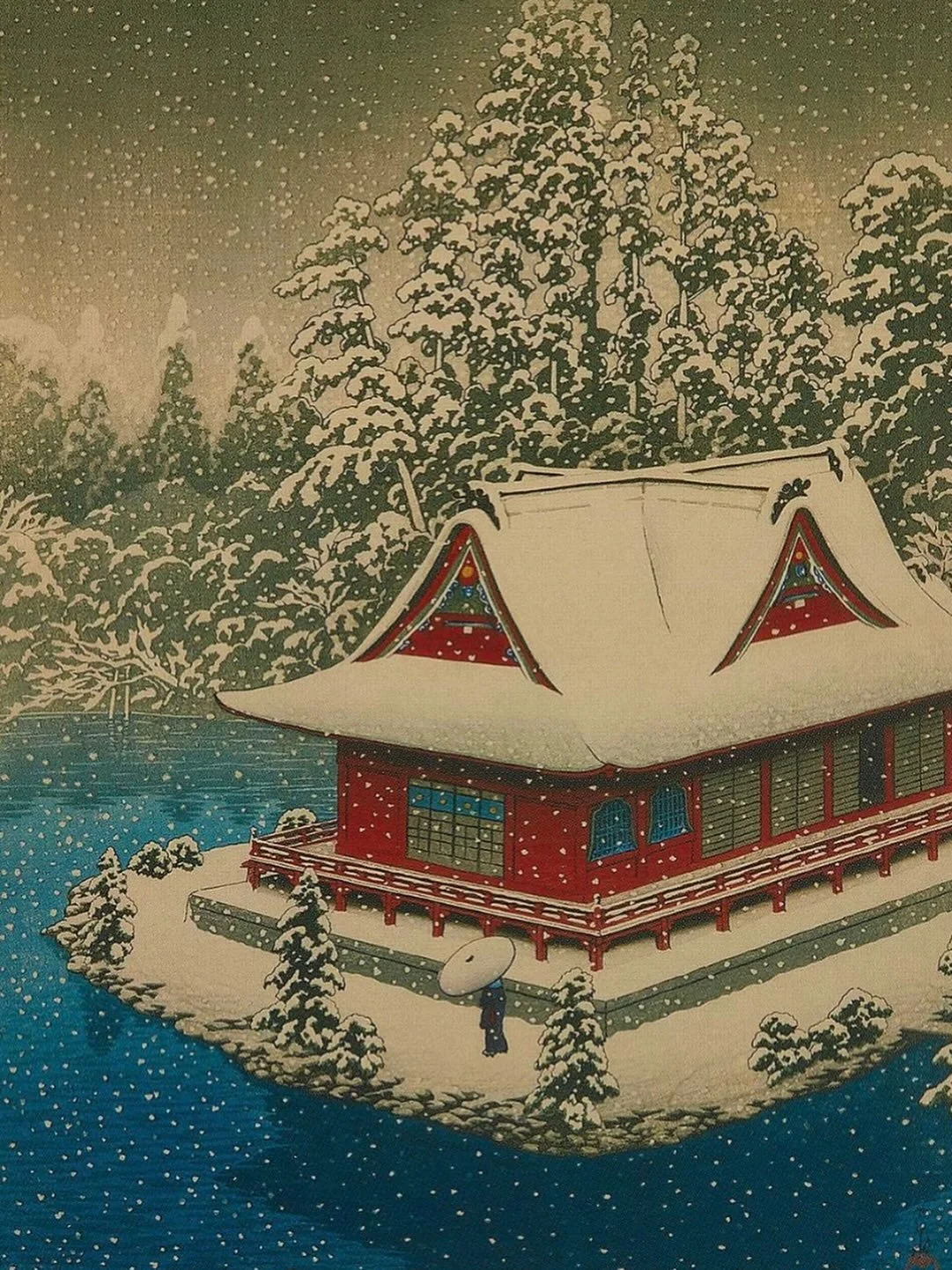 Happy Holidays! Wishing everyone a lovely Christmas 🎄✨✨

Artwork by Kawase Hasui
