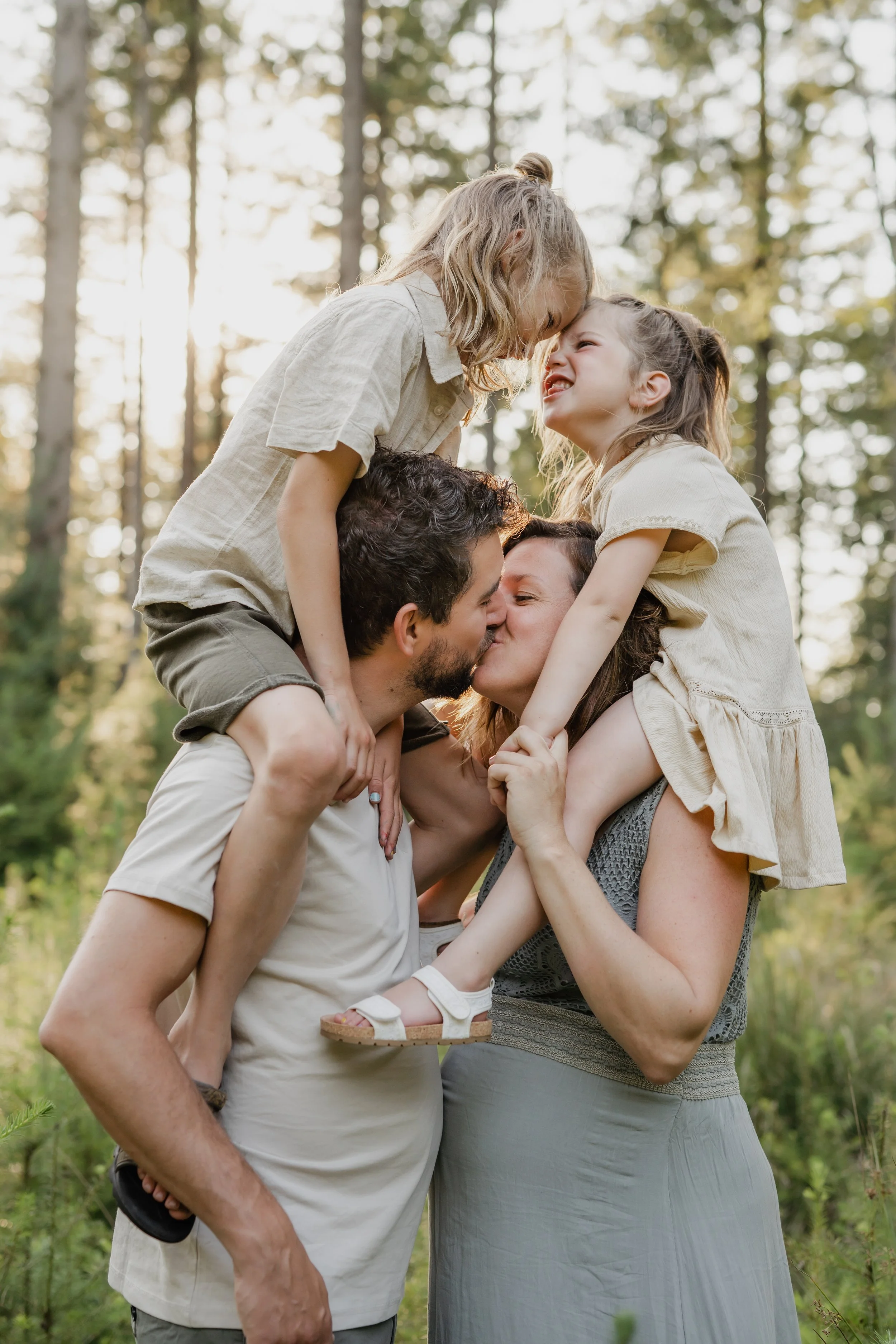 Gezinsfoto bos Drenthe.